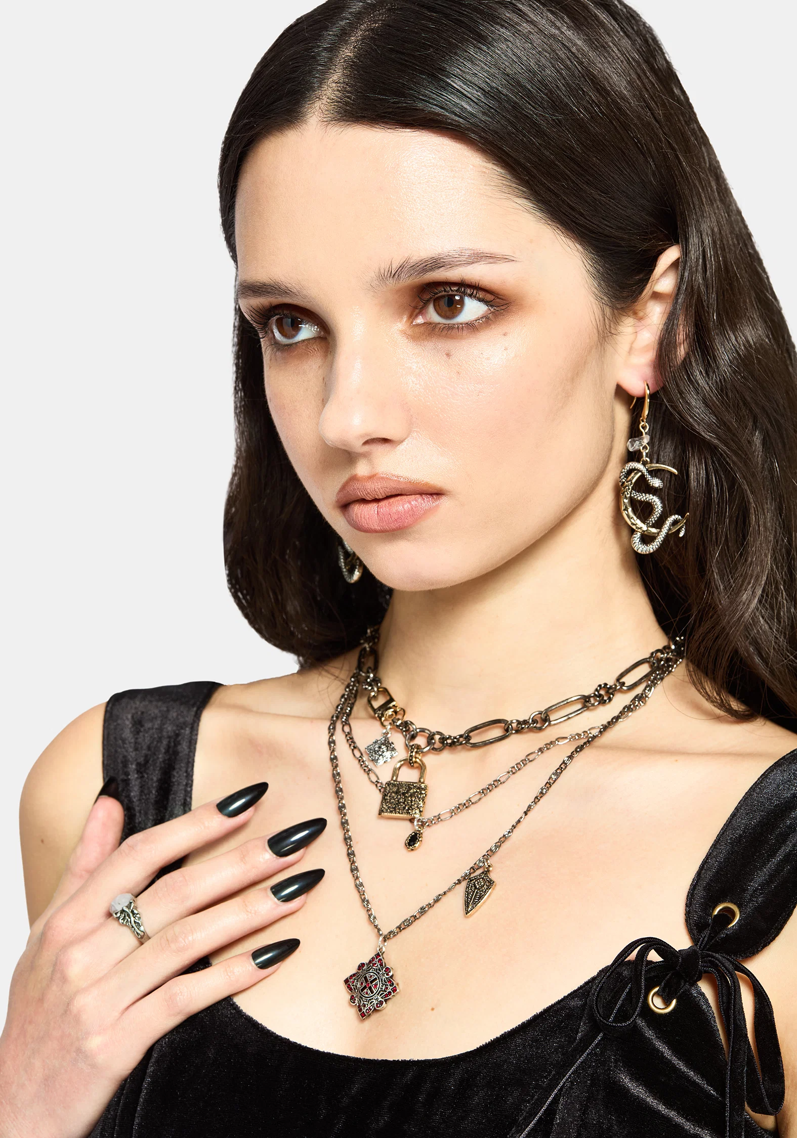 Gorthe Mixed Plate Charm Necklace - Image 5