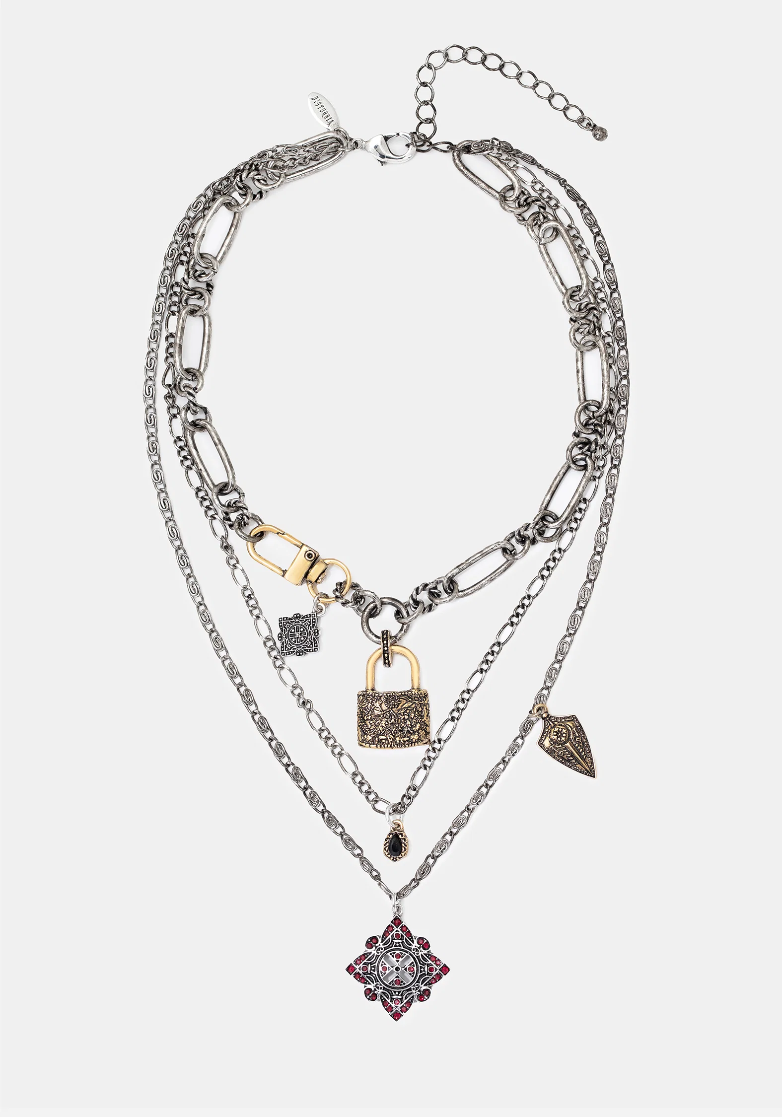 Gorthe Mixed Plate Charm Necklace - Image 6
