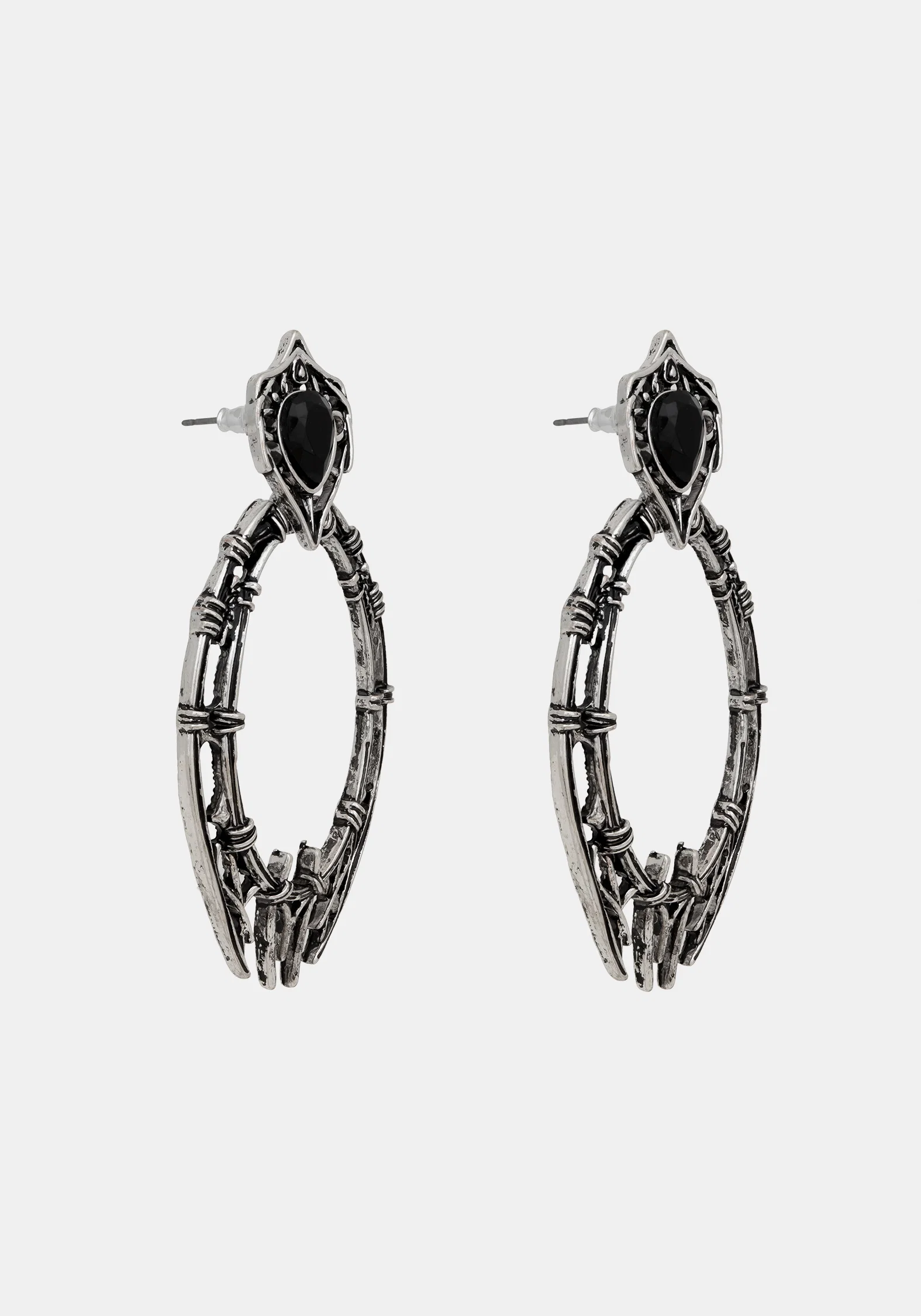 Gothique Stone Drop Earrings - Image 3