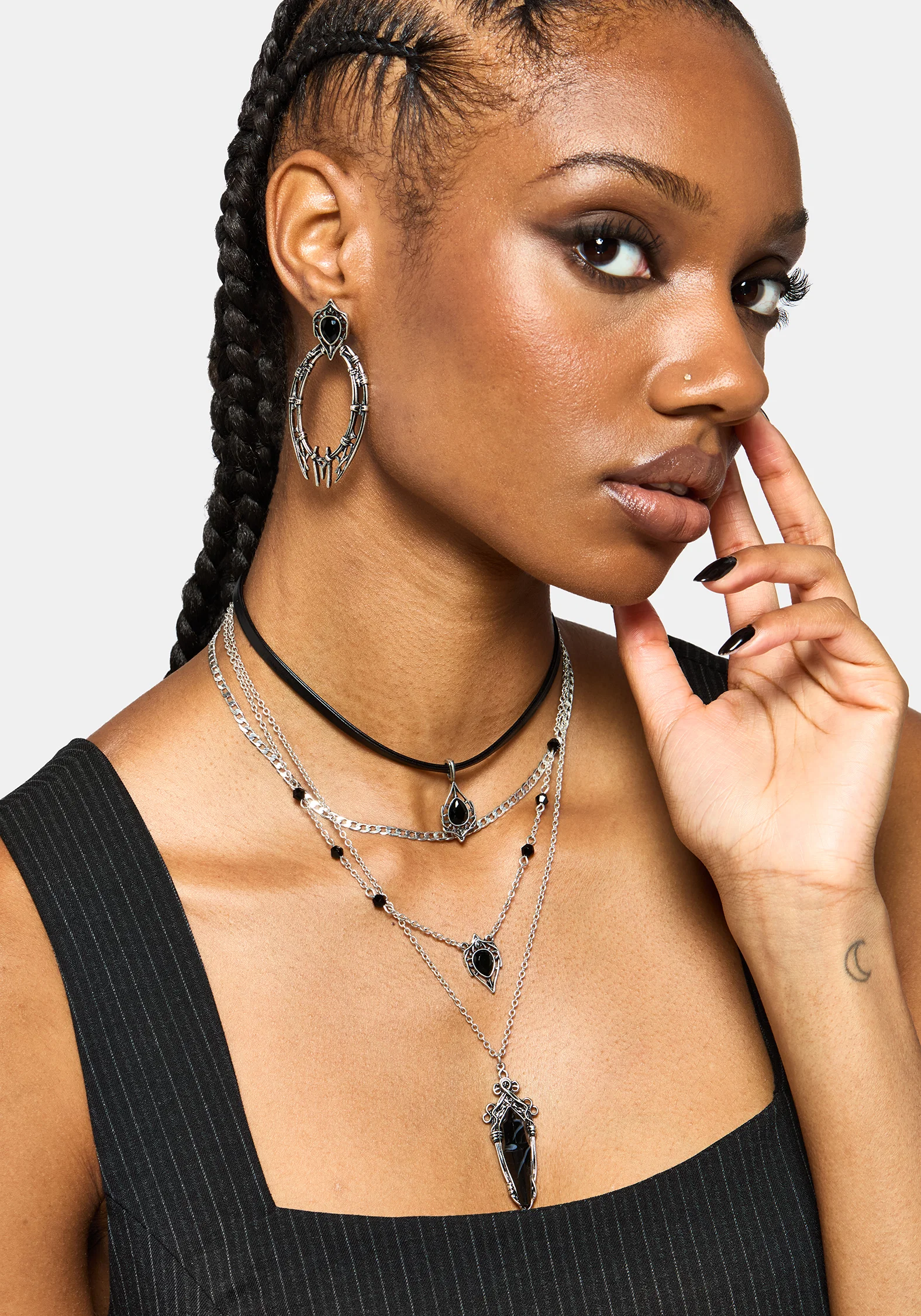 Gothique Stone Layered Necklace - Image 3