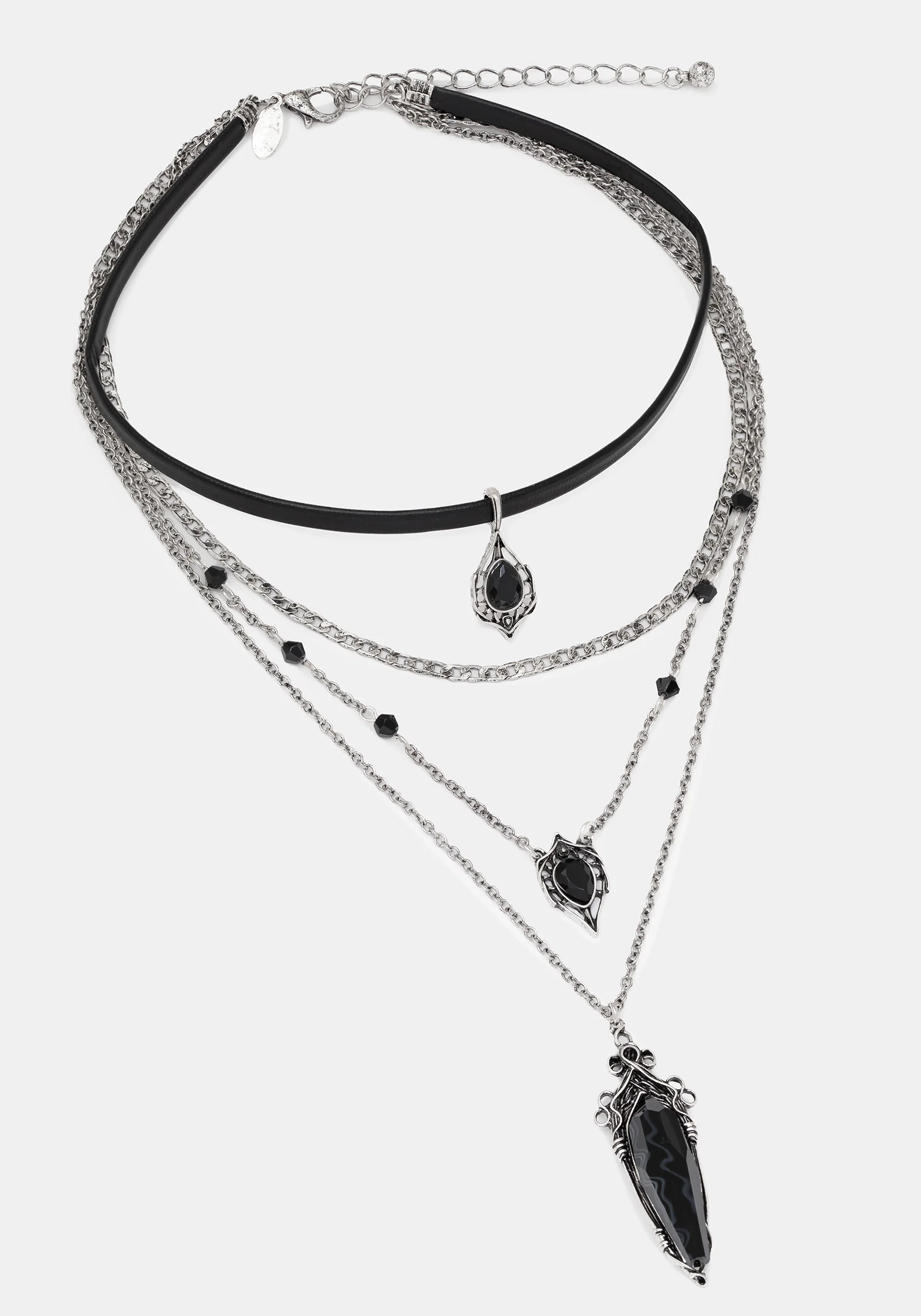 Gothique Stone Layered Necklace - Image 4