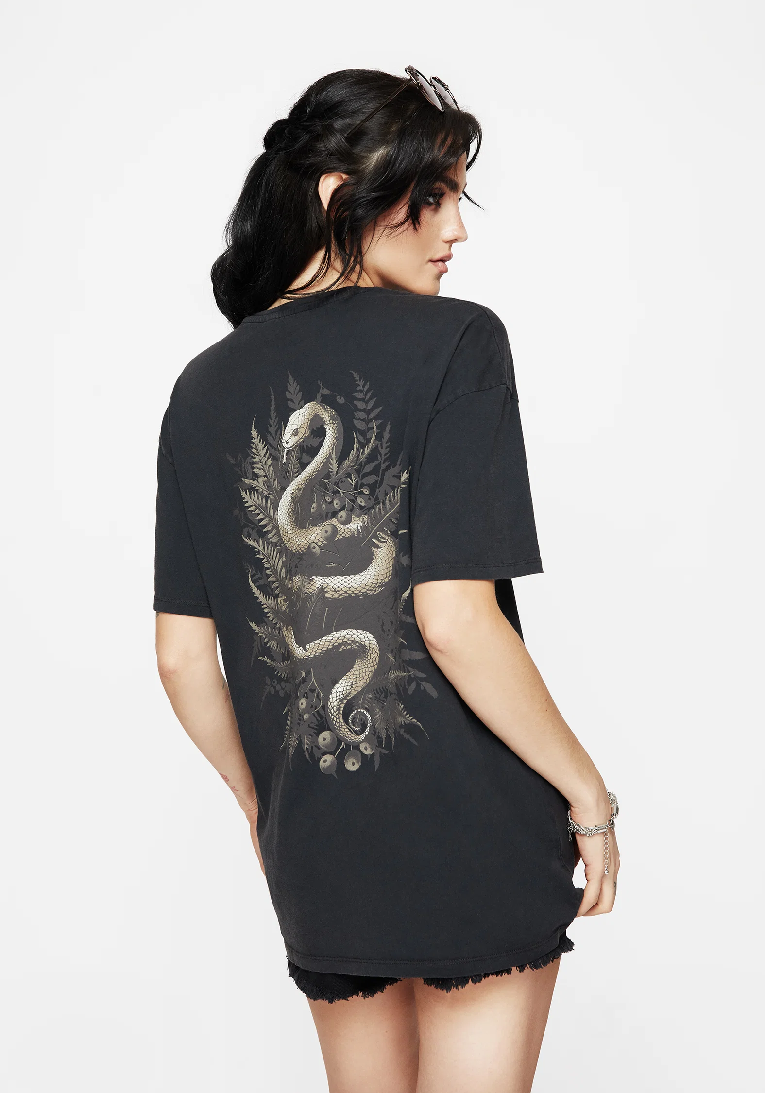 Gravity Cotton Snake Printed T-Shirt - Image 3