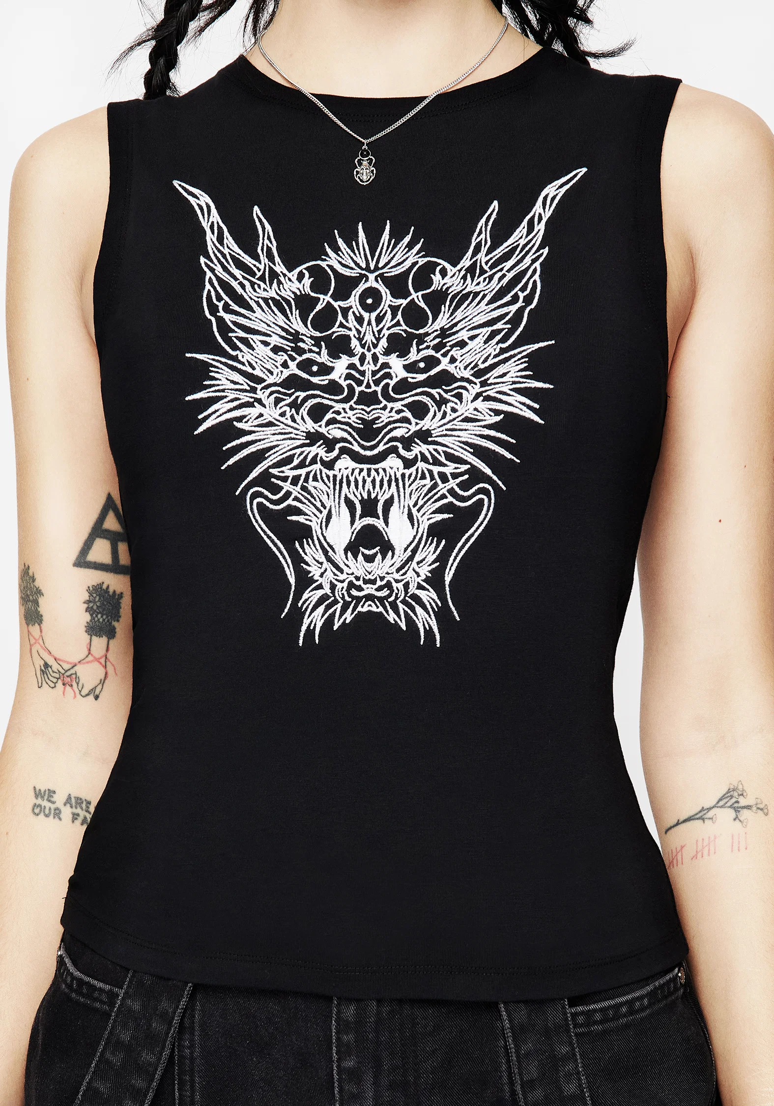 Guardian Embroidered Sleeveless Top - Image 2