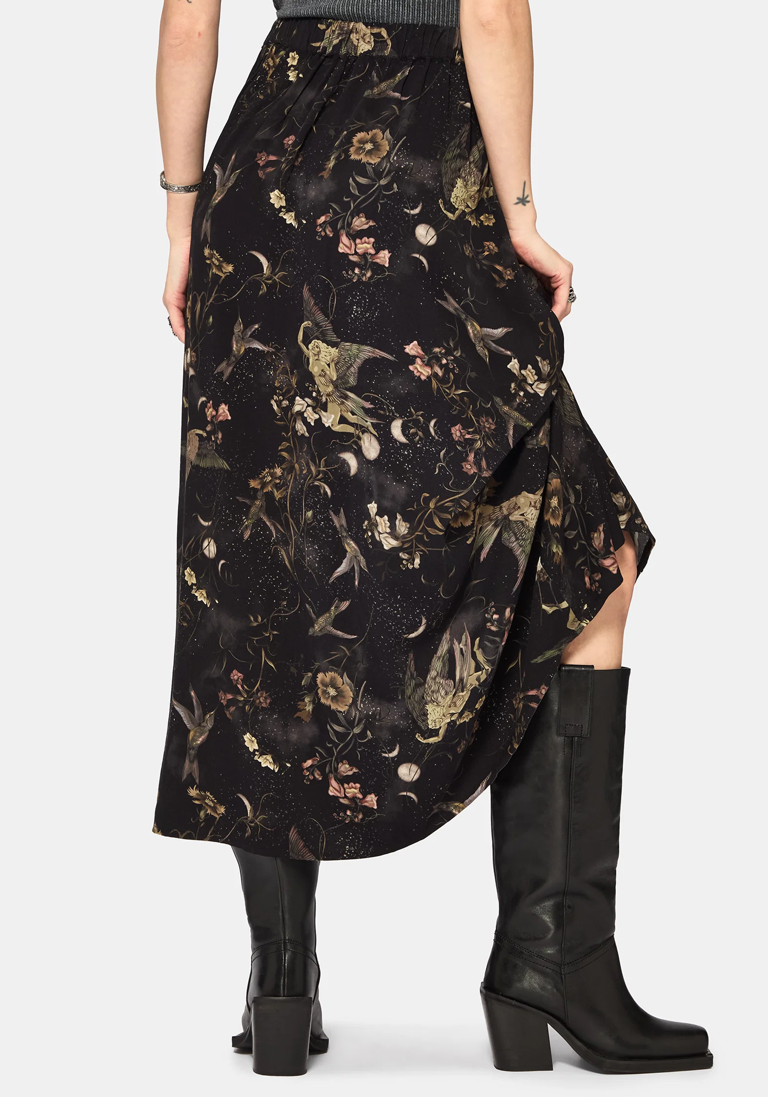 Harpyiai Print Pocket Detail Midaxi Skirt - Image 3