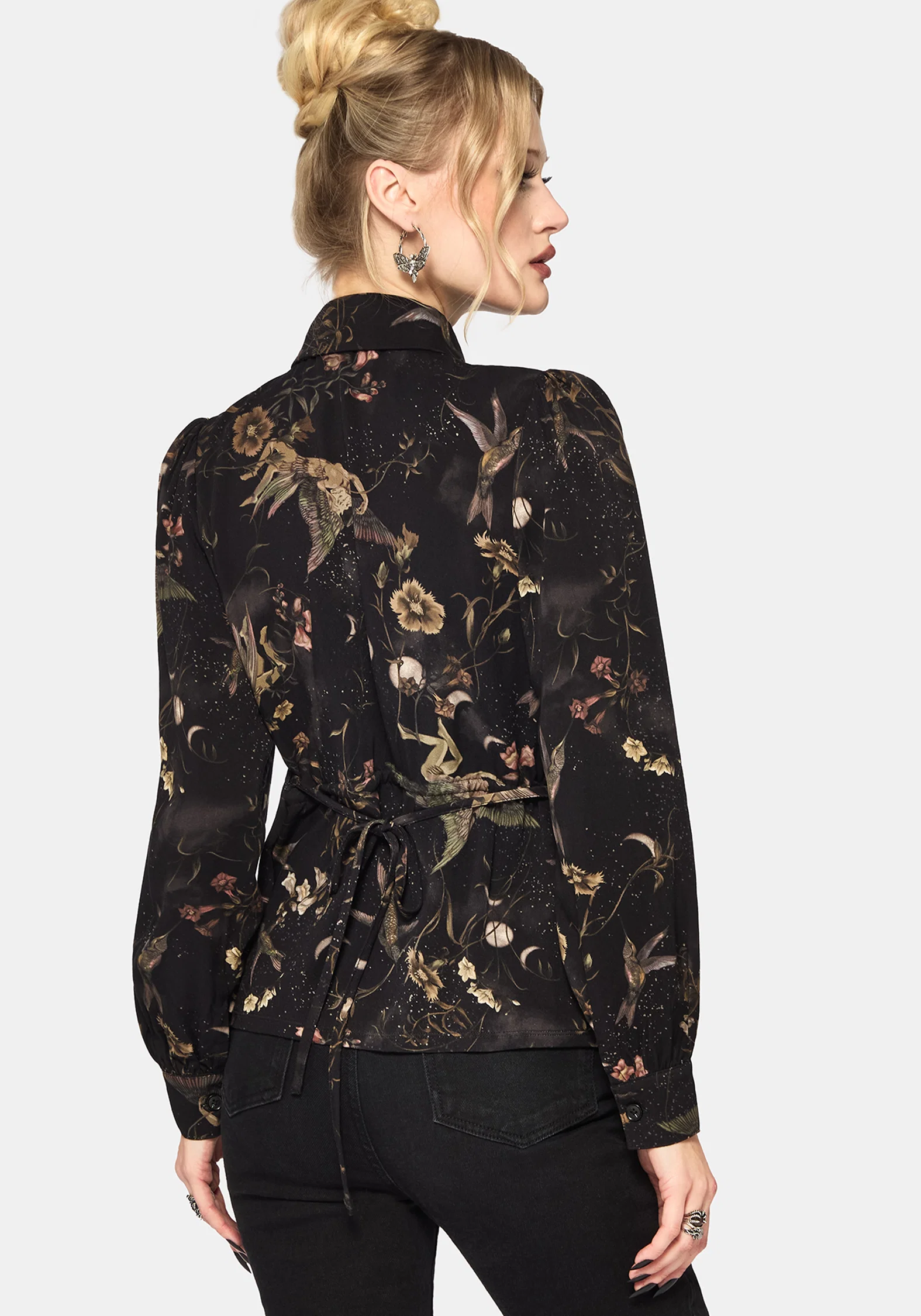 Harpyiai Print Tie Up Shirt - Image 3