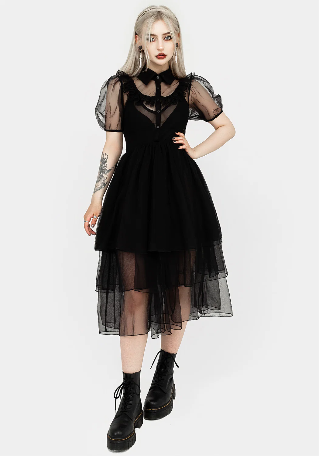 Headhunter Frill Yoke Gown - Image 4