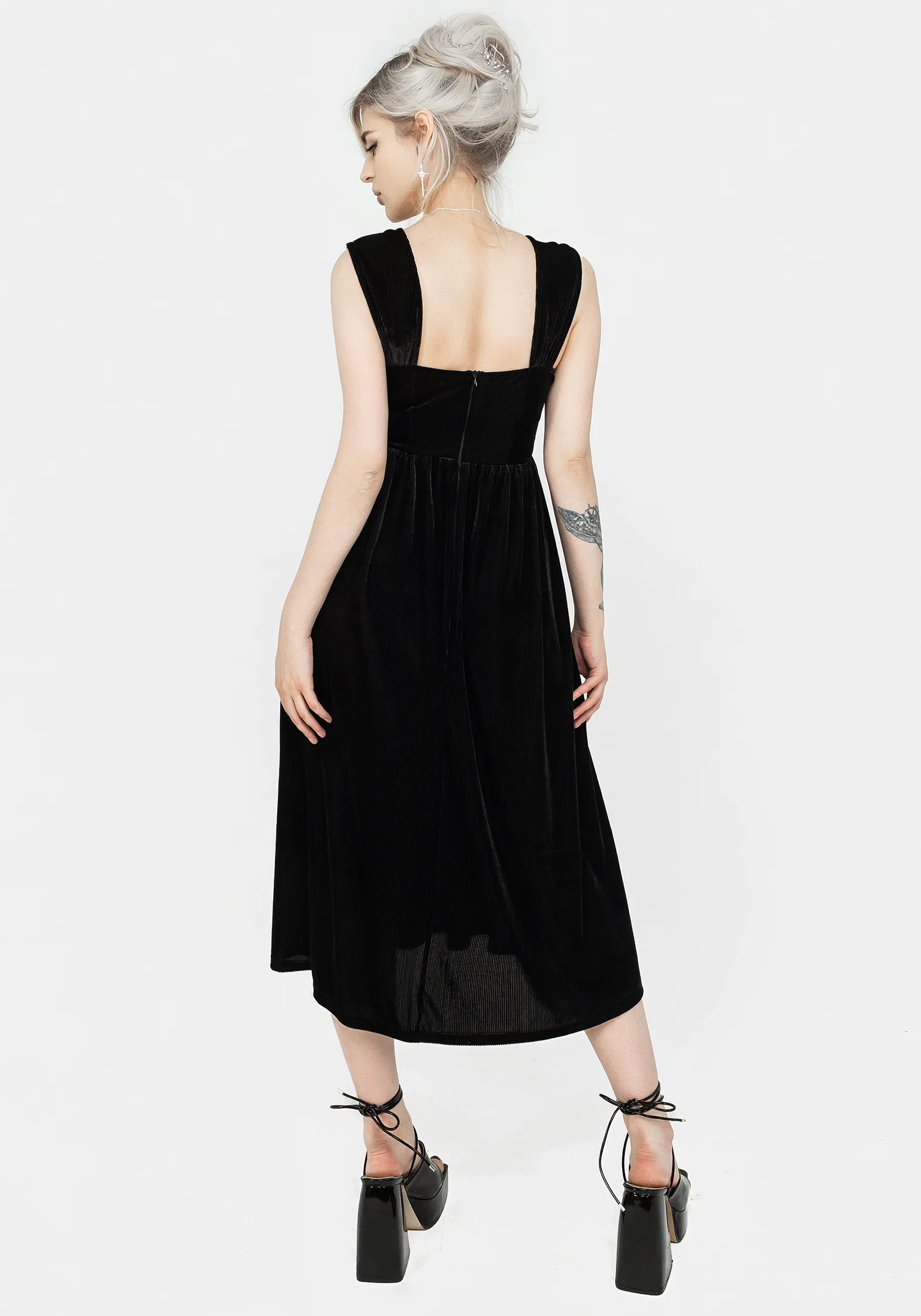 Heartless Zip Front Midi Dress - Image 3