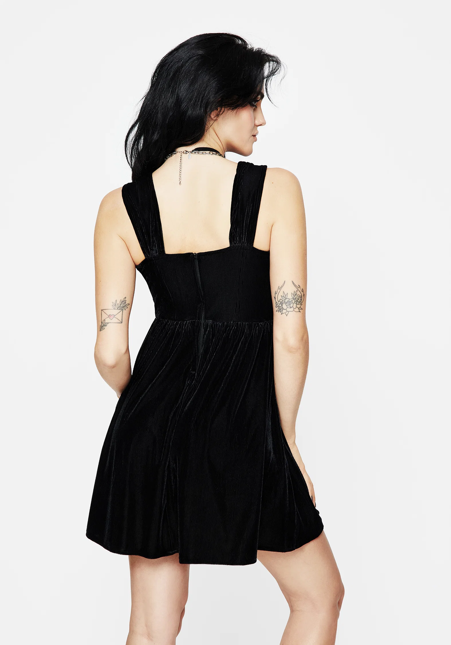 Heartless Zip Front Mini Dress - Image 3