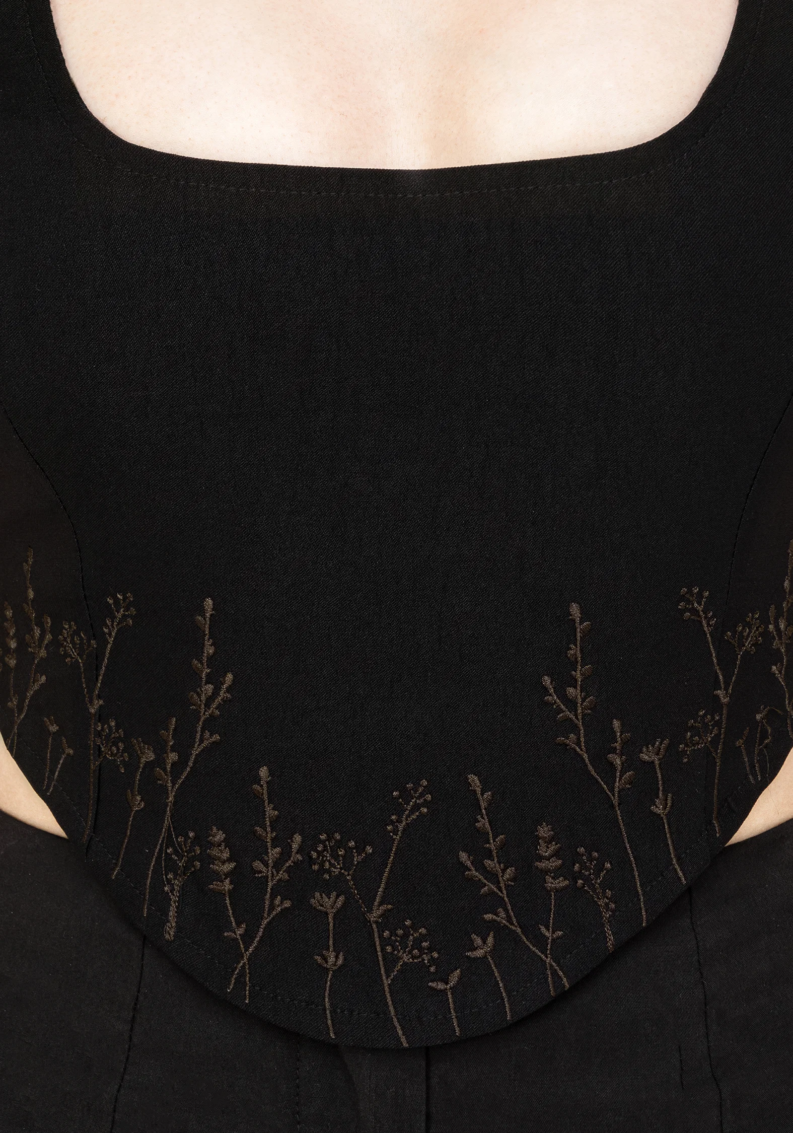 Helena Embroidered Corset Top - Image 2