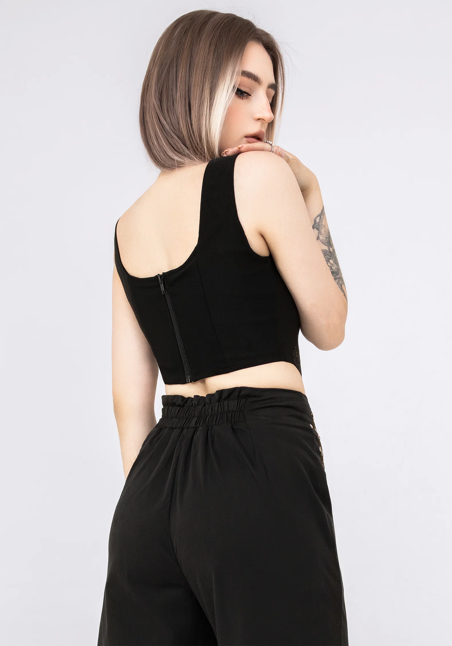 Helena Embroidered Corset Top - Image 3