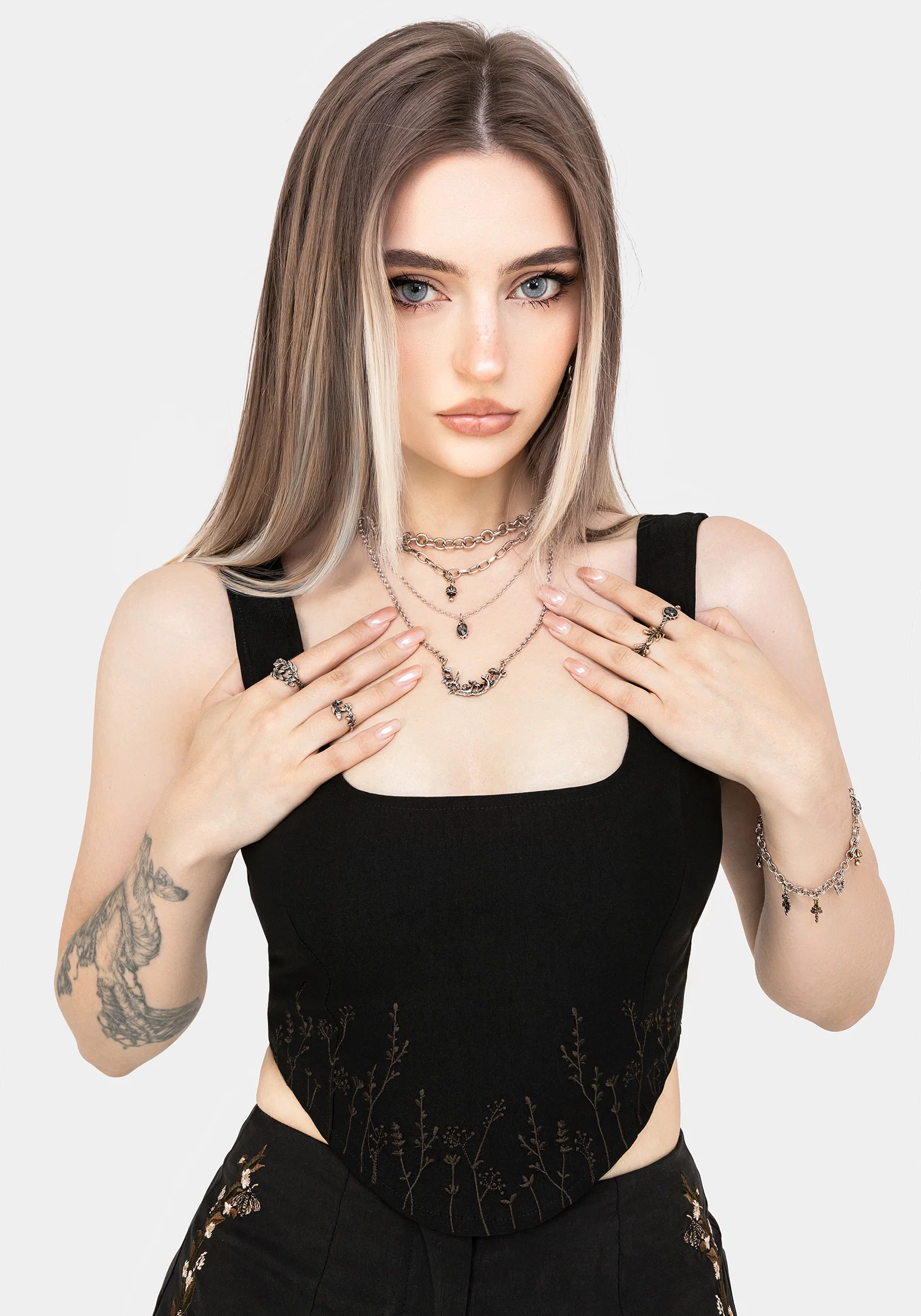 Helena Embroidered Corset Top - Image 4