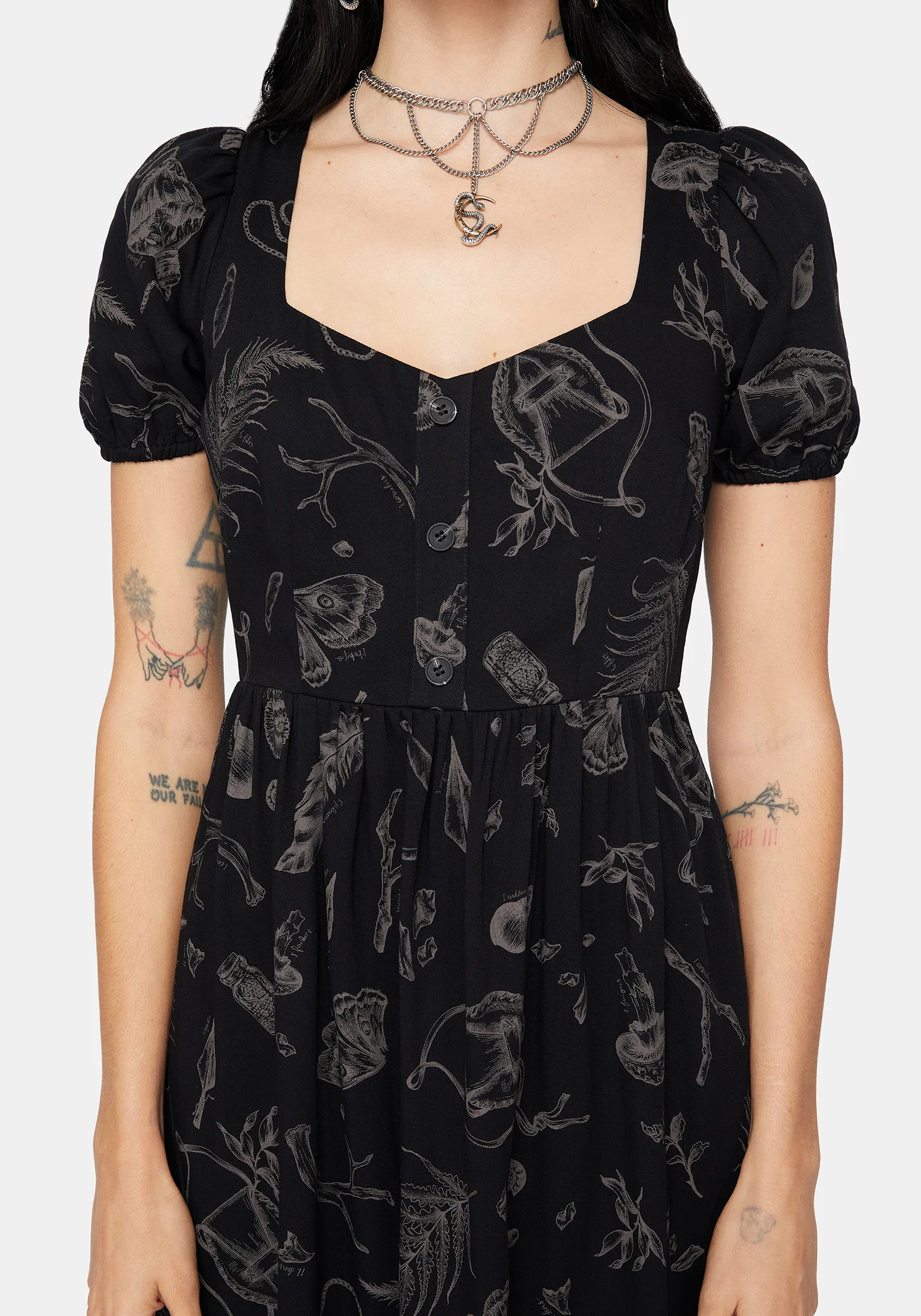 Helena Highland Foraging Button Up Midi Dress - Image 2