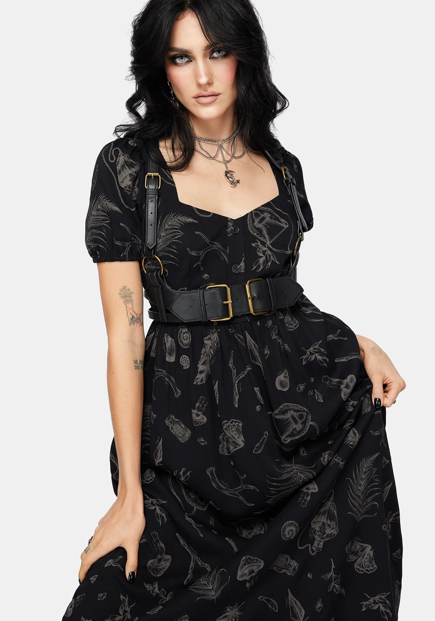 Helena Highland Foraging Button Up Midi Dress - Image 4