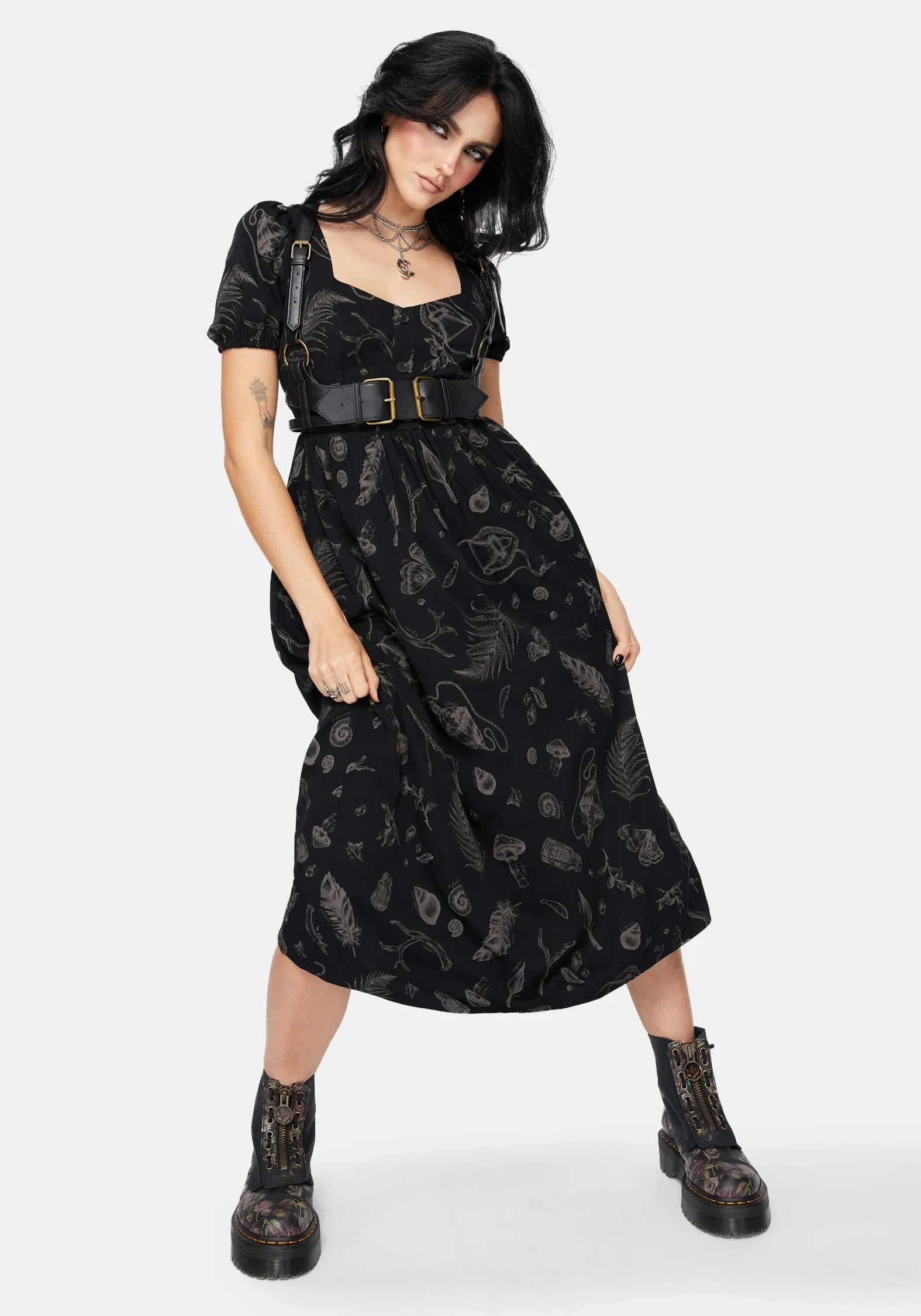 Helena Highland Foraging Button Up Midi Dress - Image 6