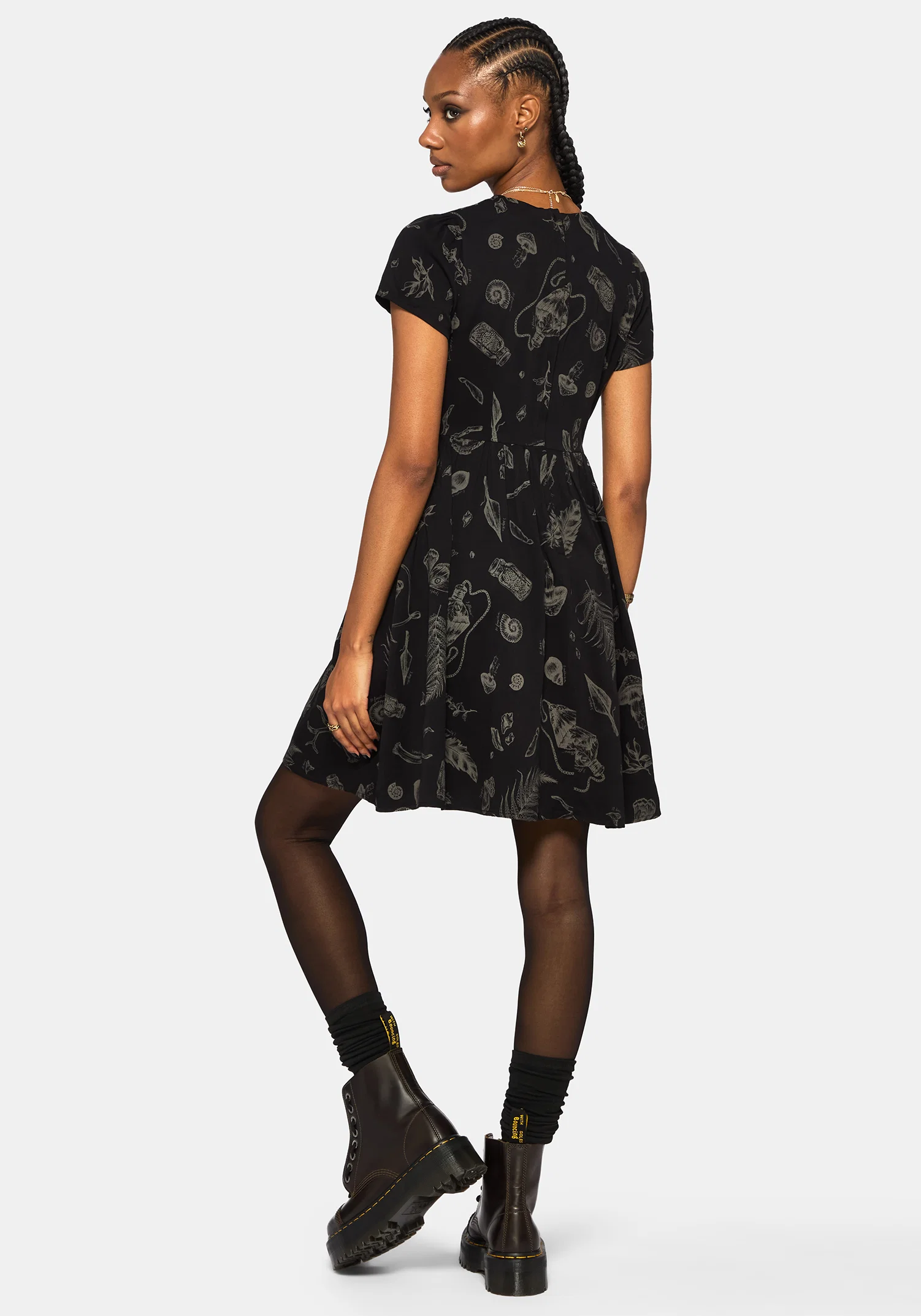 Helena Highland Foraging Mini Skater Dress - Image 3