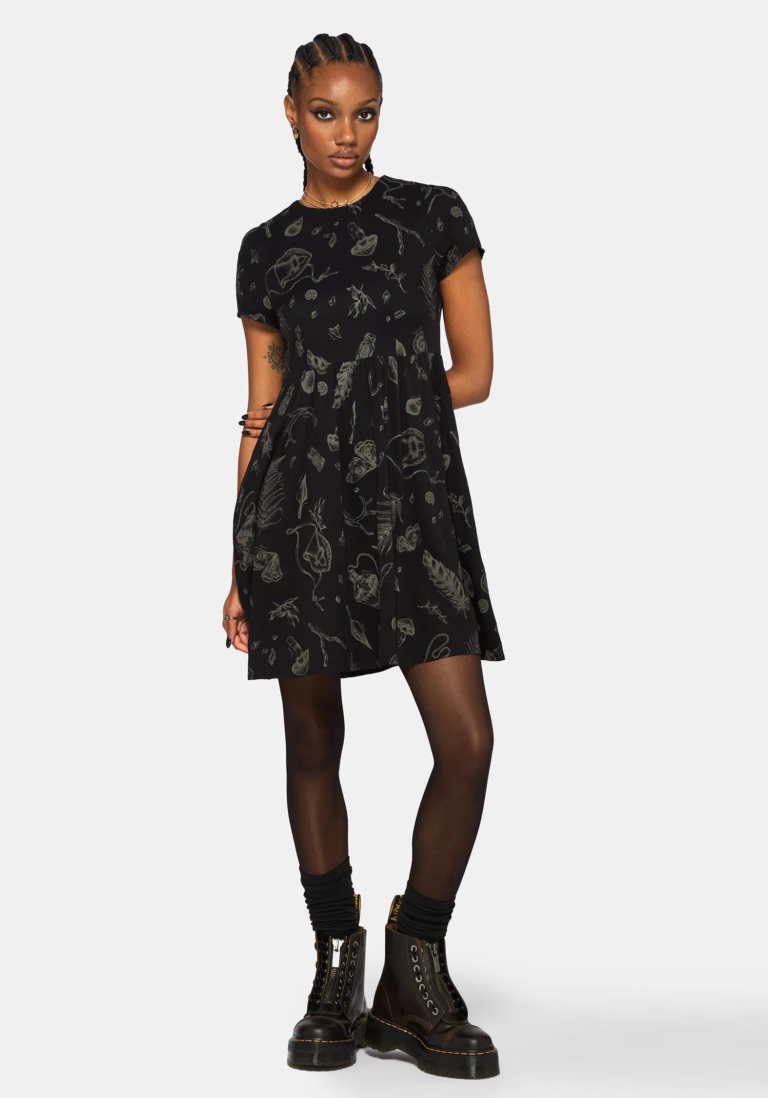Helena Highland Foraging Mini Skater Dress - Image 4