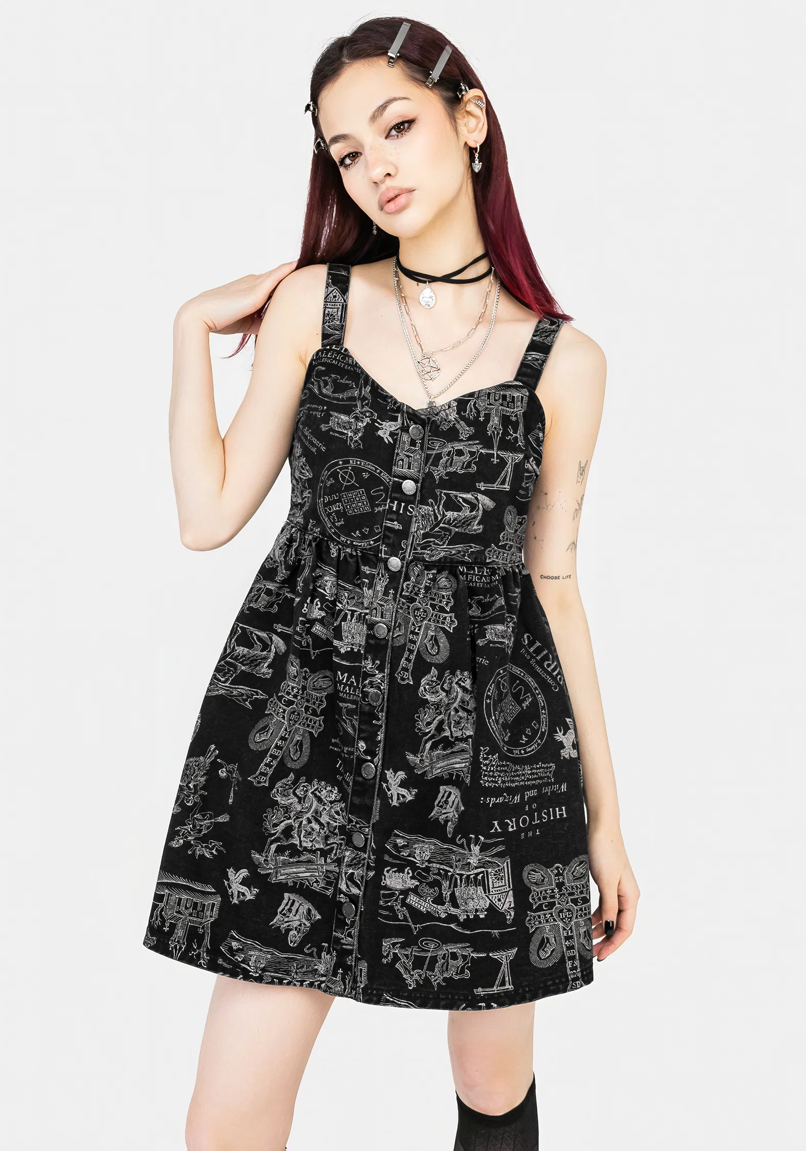 Heresy Button Up Mini Apron Dress - Image 5