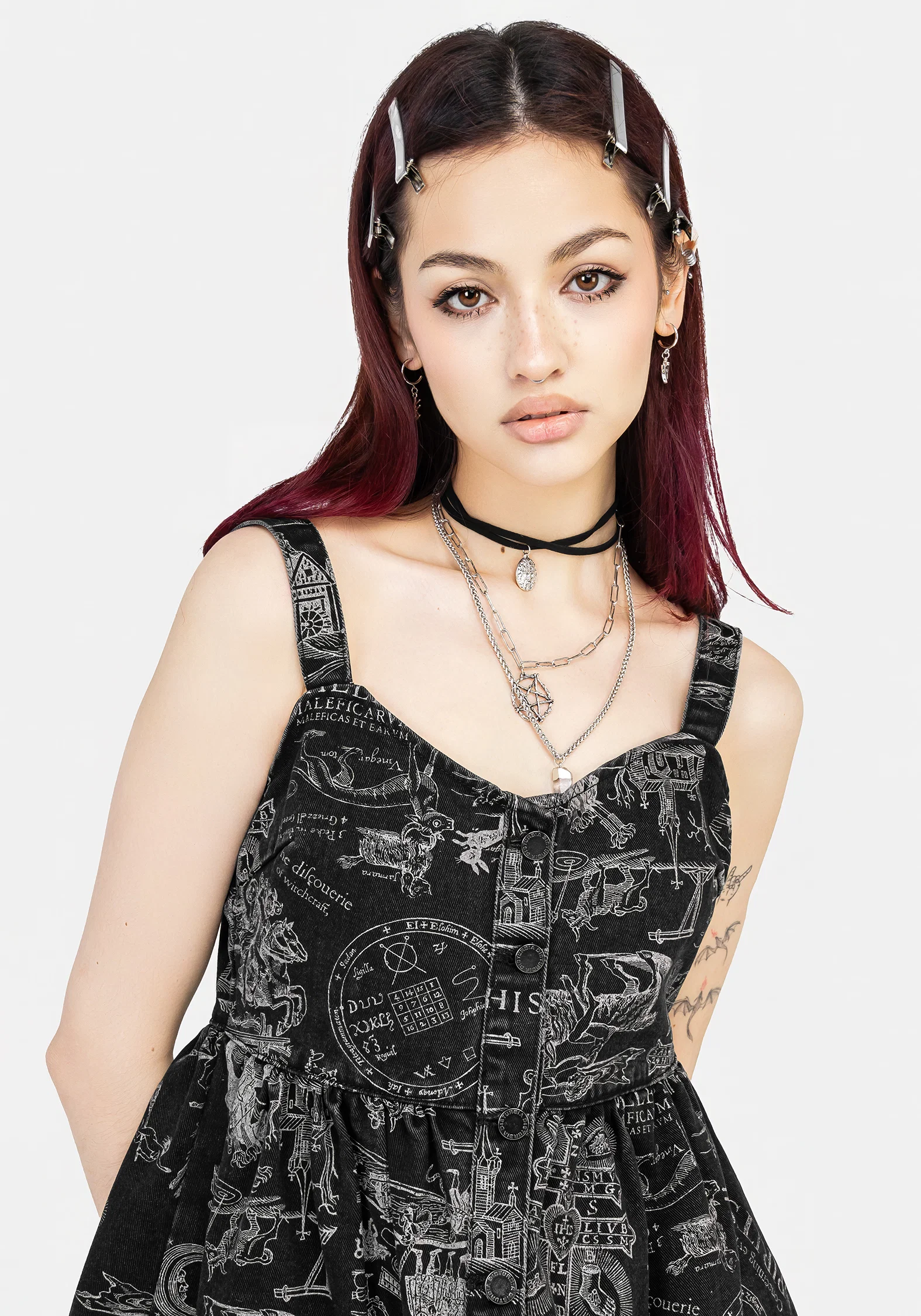 Heresy Button Up Mini Apron Dress - Image 7