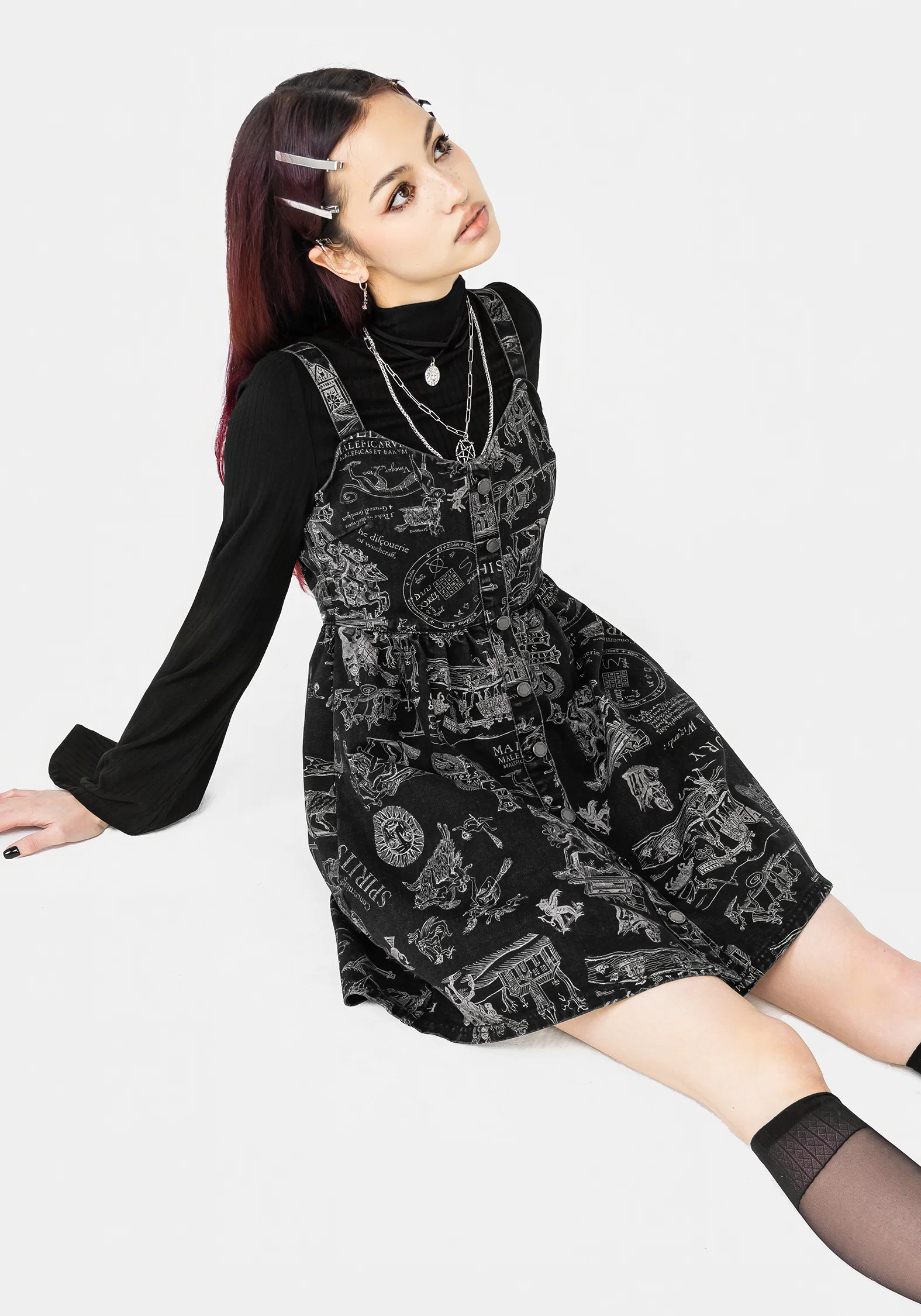 Heresy Button Up Mini Apron Dress - Image 8