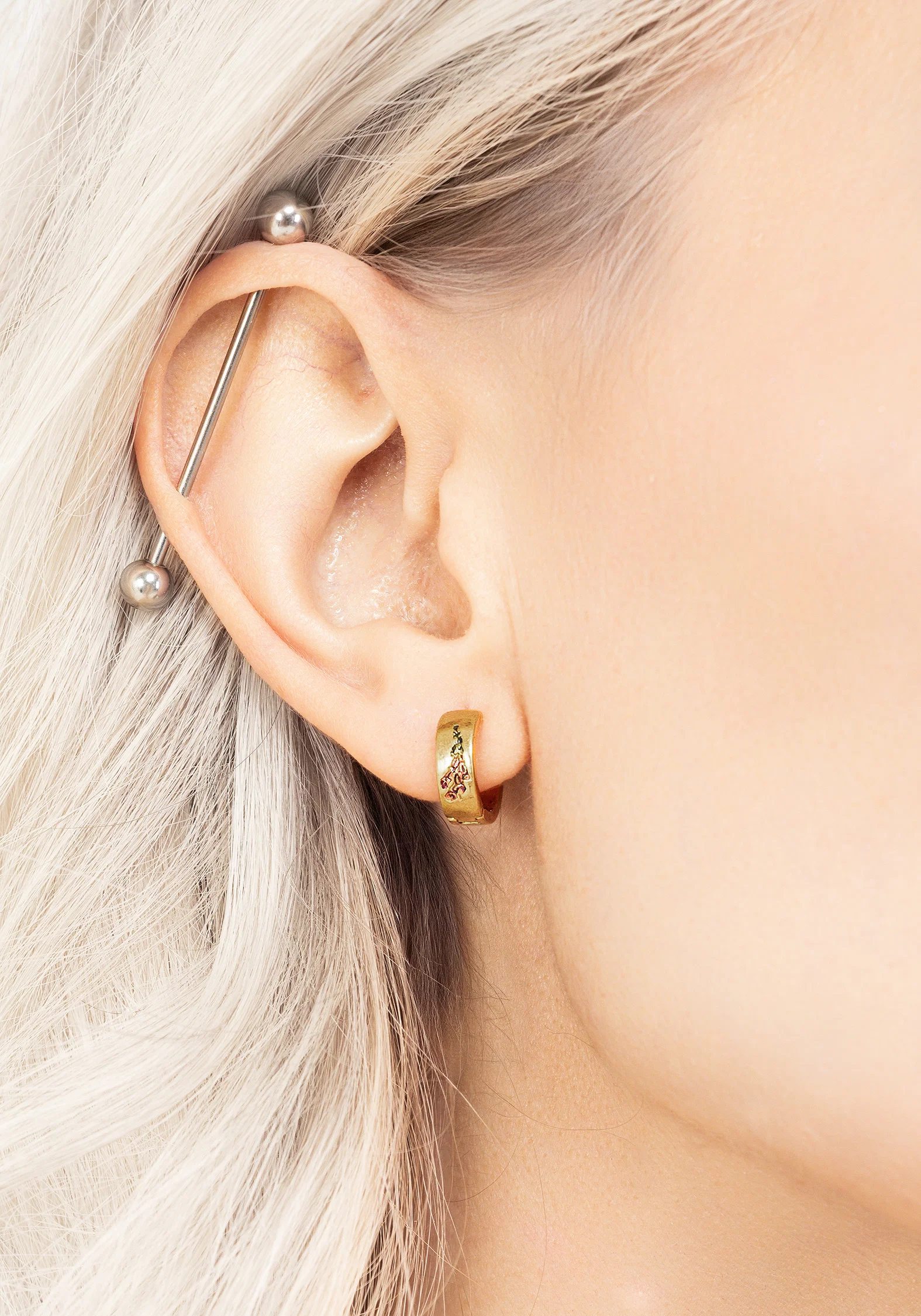 Hermia Foxglove Hoop Earrings - Image 4