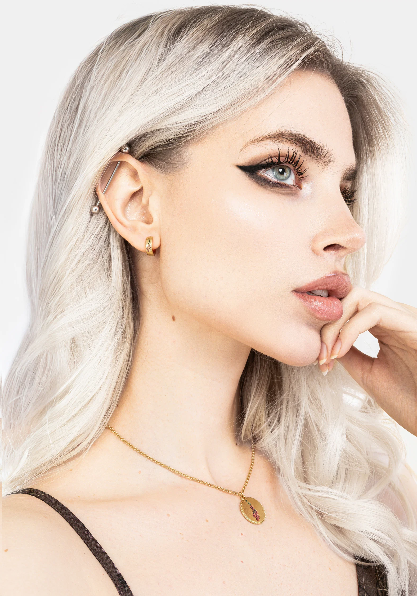 Hermia Foxglove Hoop Earrings - Image 5