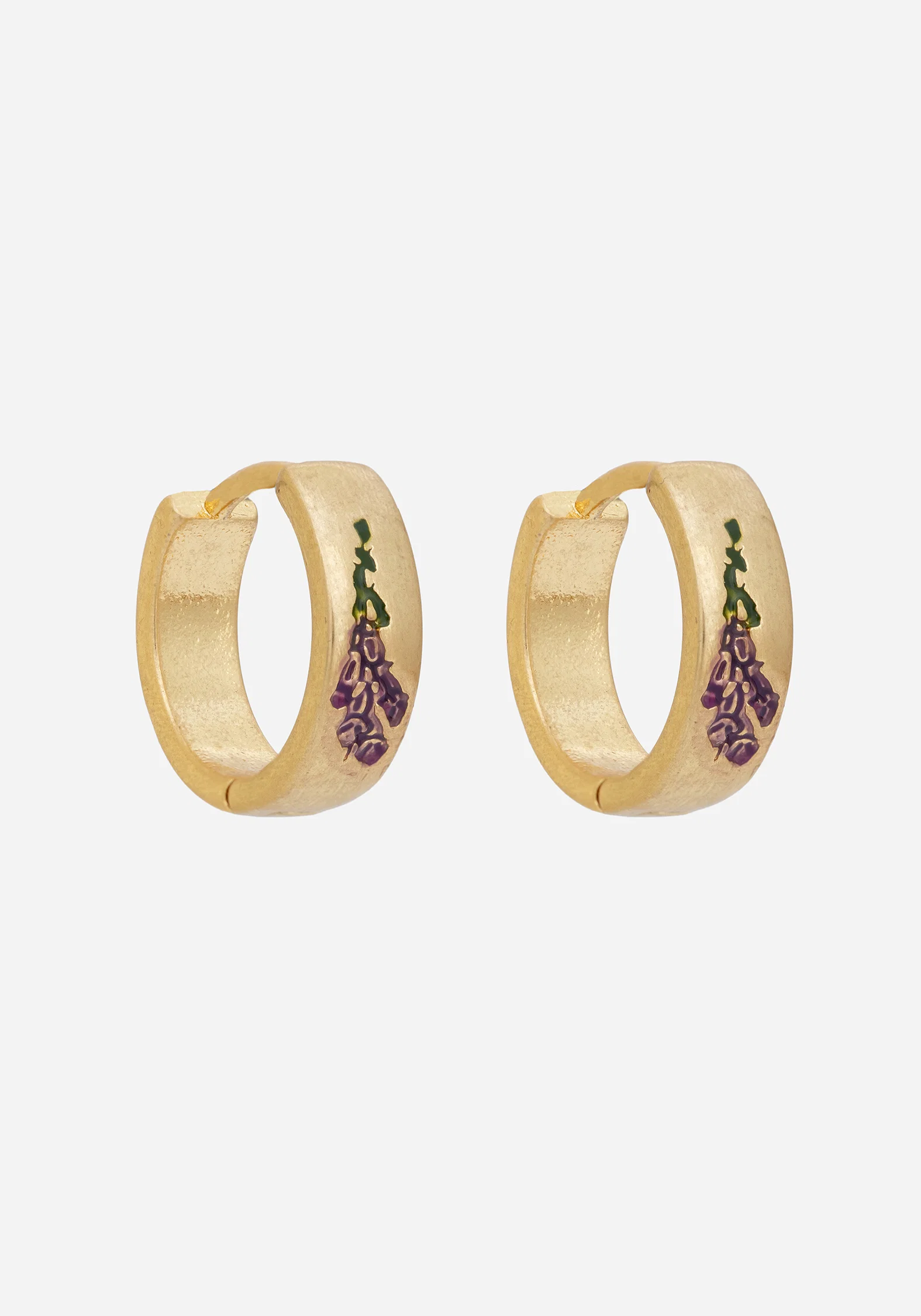 Hermia Foxglove Hoop Earrings - Image 6