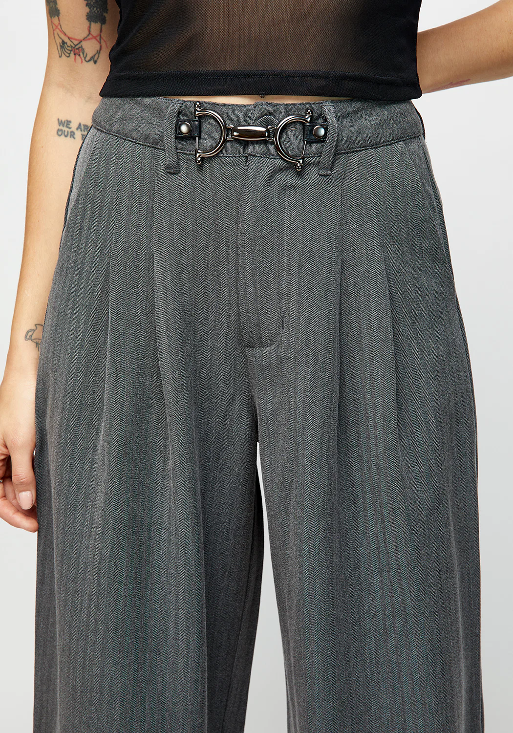 HERRINGBONE TAILORED TROUSER - Image 2