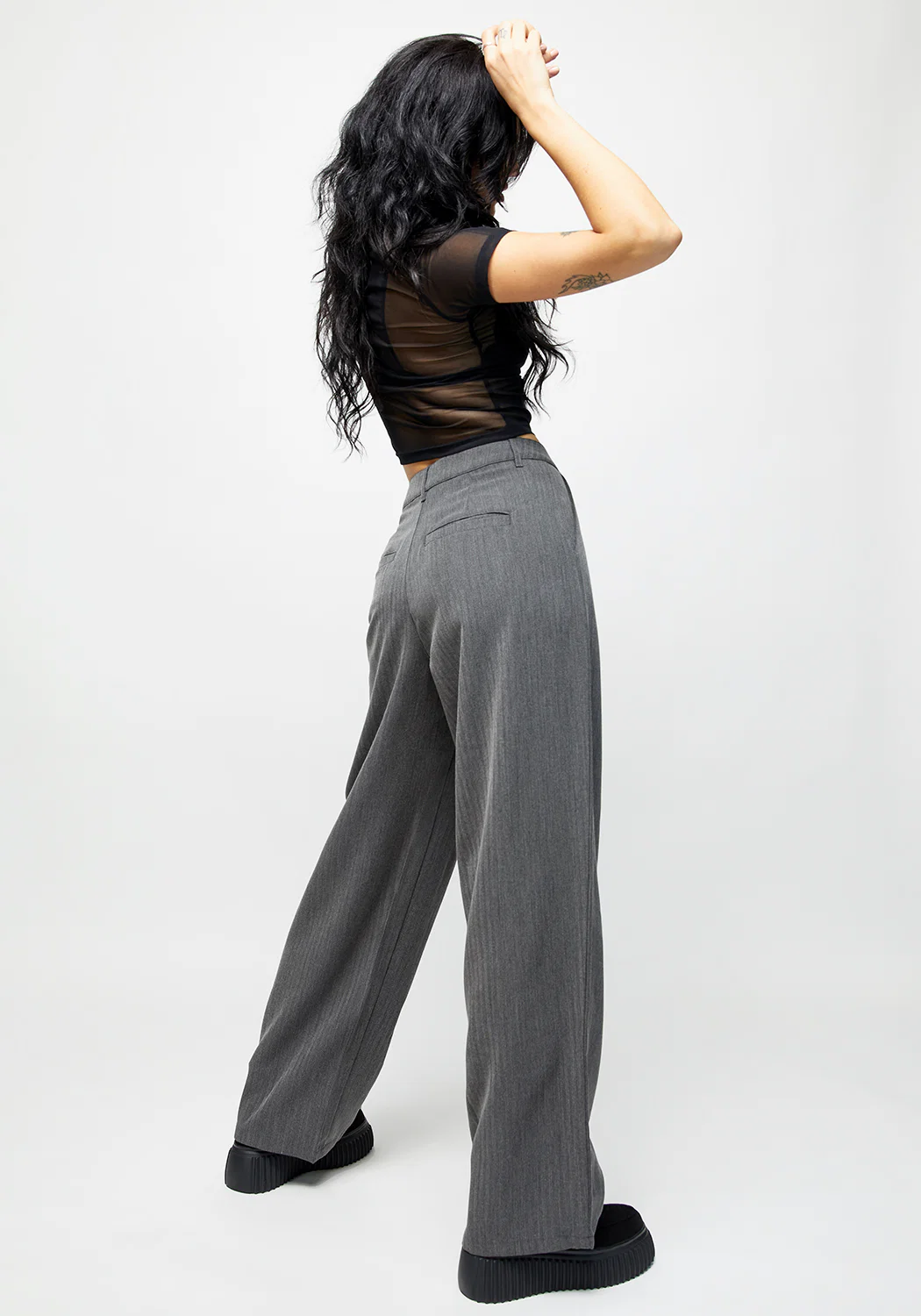 HERRINGBONE TAILORED TROUSER - Image 3