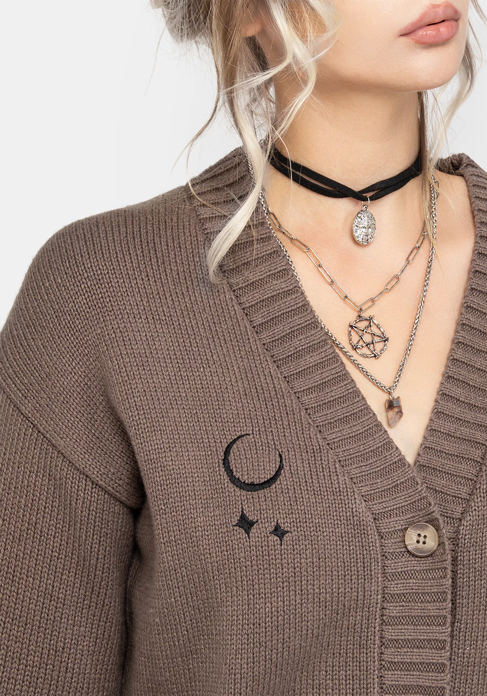 Hester Embroidered Knit Cardigan - Image 7