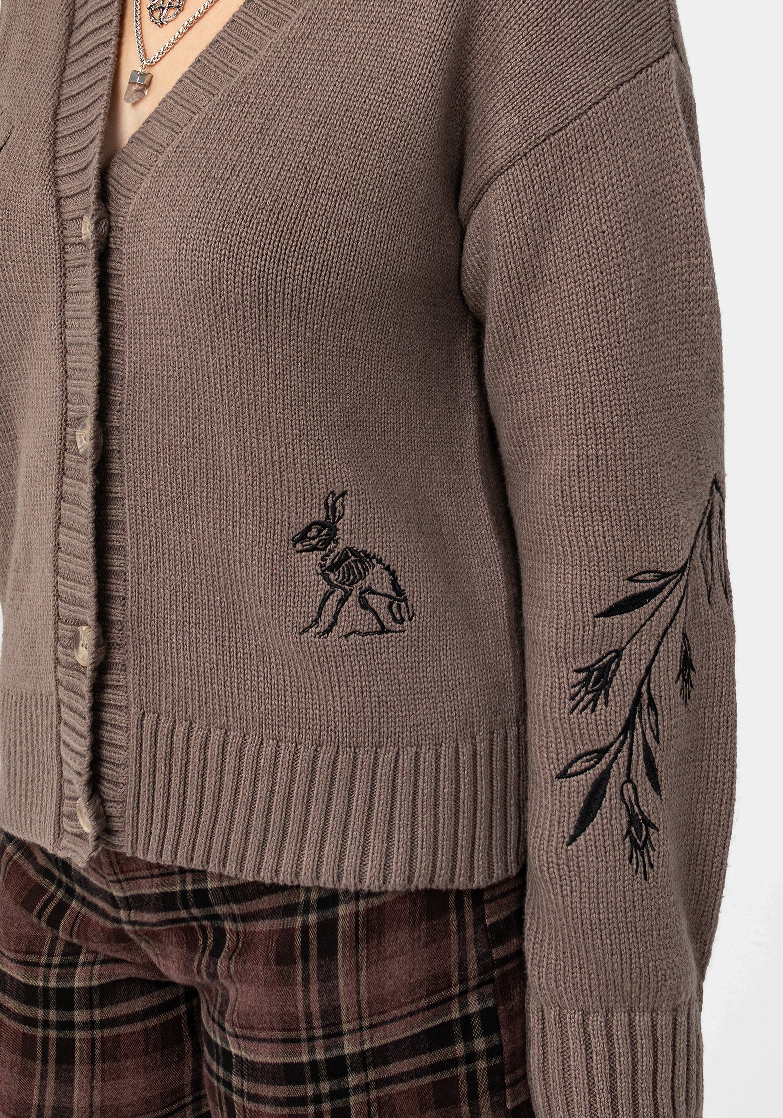 Hester Embroidered Knit Cardigan - Image 9