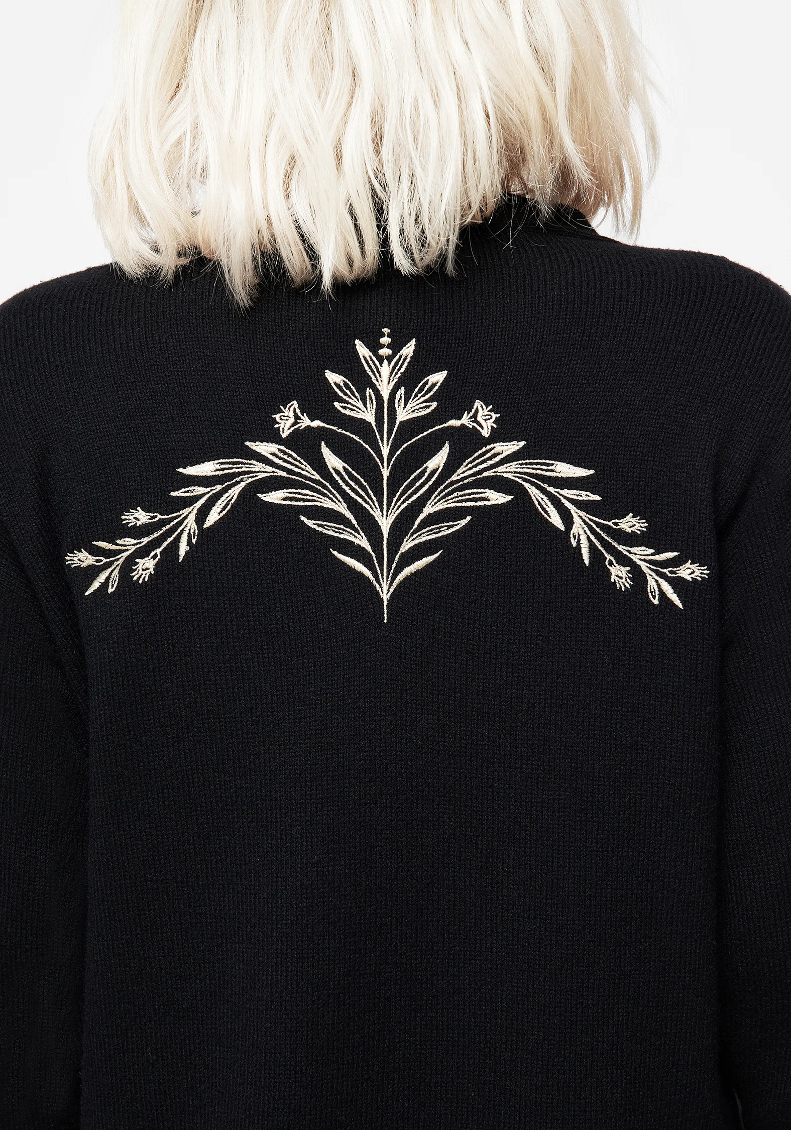 Hester Embroidered Knit Longline Cardigan - Image 6