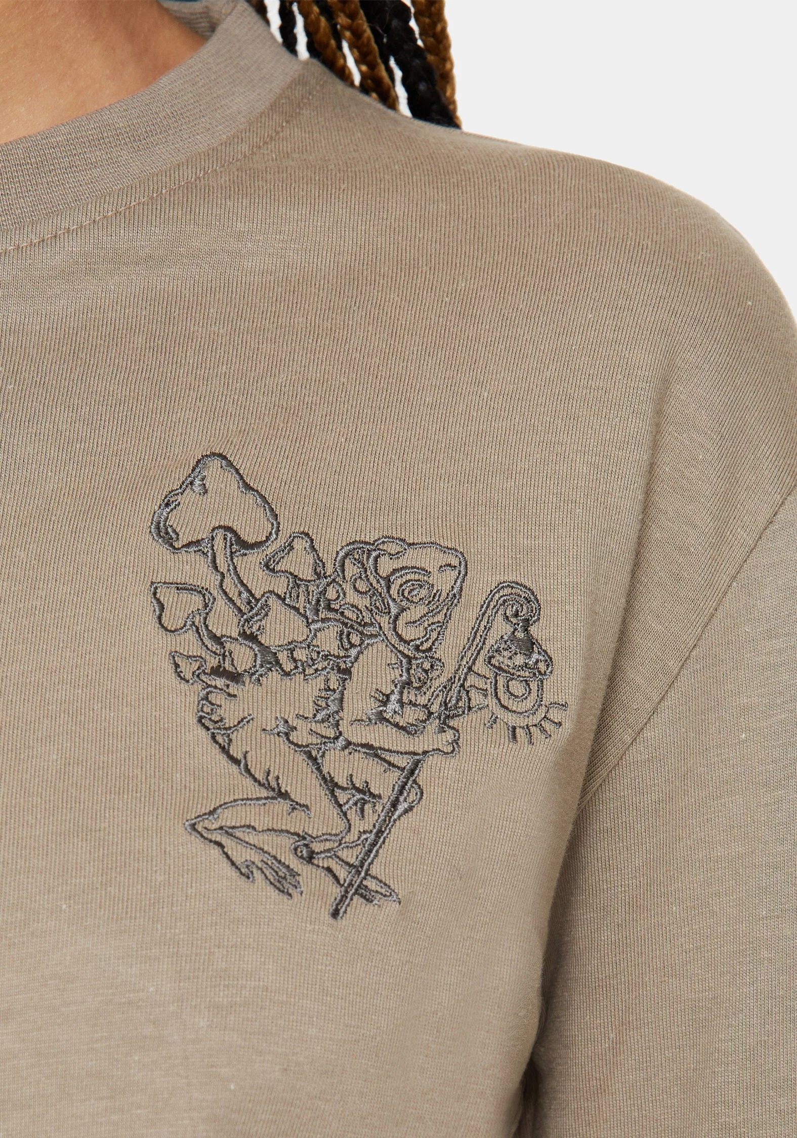 Hexborn Baba Yaga Embroidered Long Sleeve Pyjama Tee - Image 2