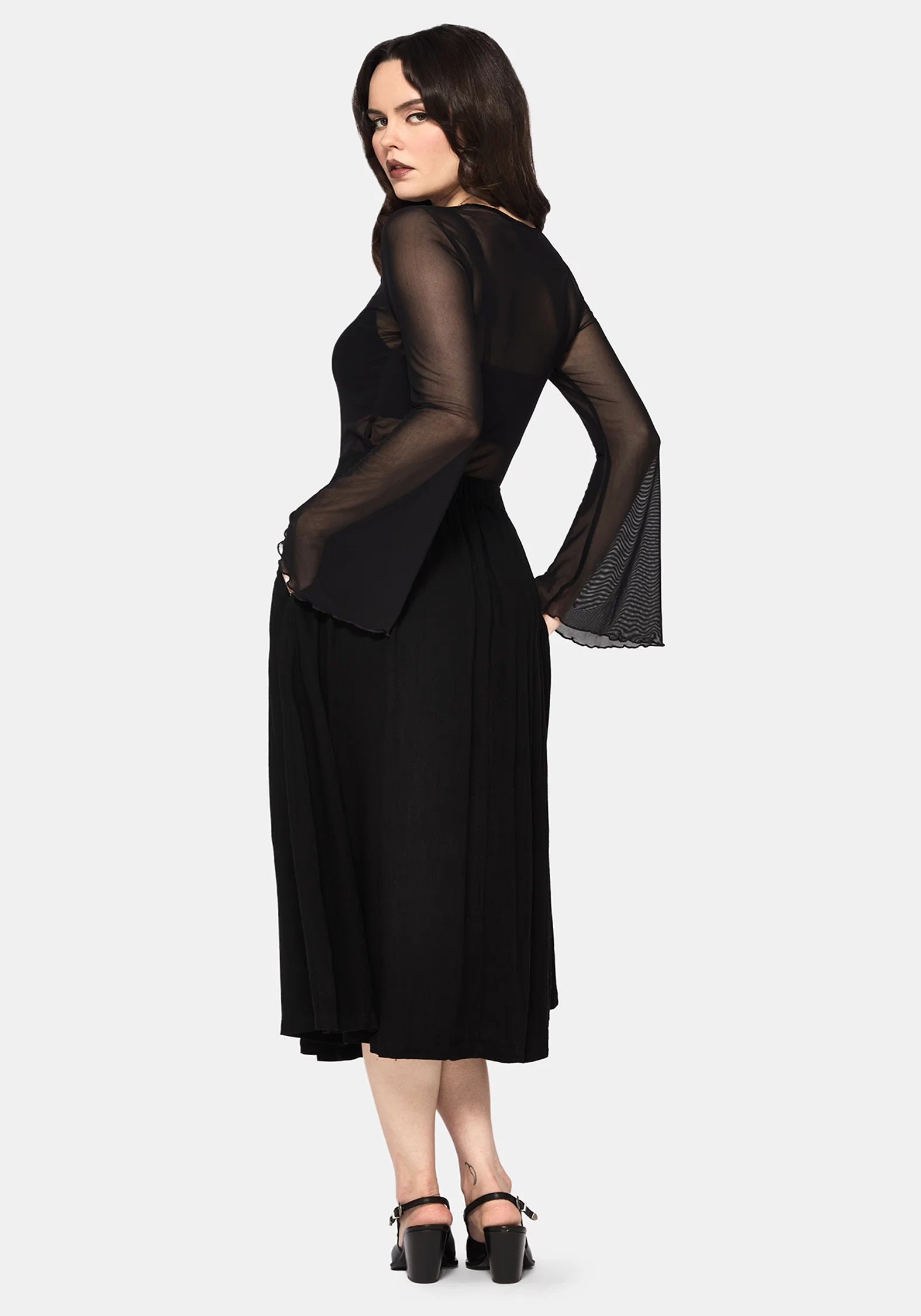 Hexborn Baba Yaga Embroidered Midi Skirt - Image 3