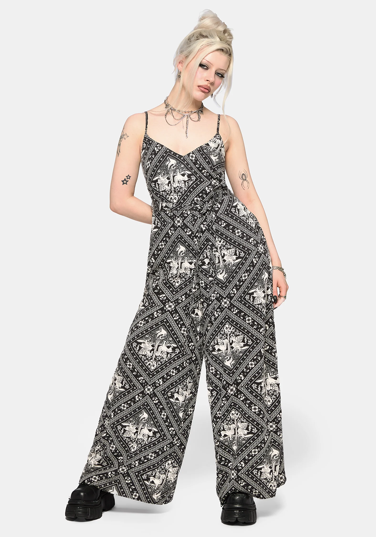 Hexweave Wide Leg Cami Jumpsuit - Image 3