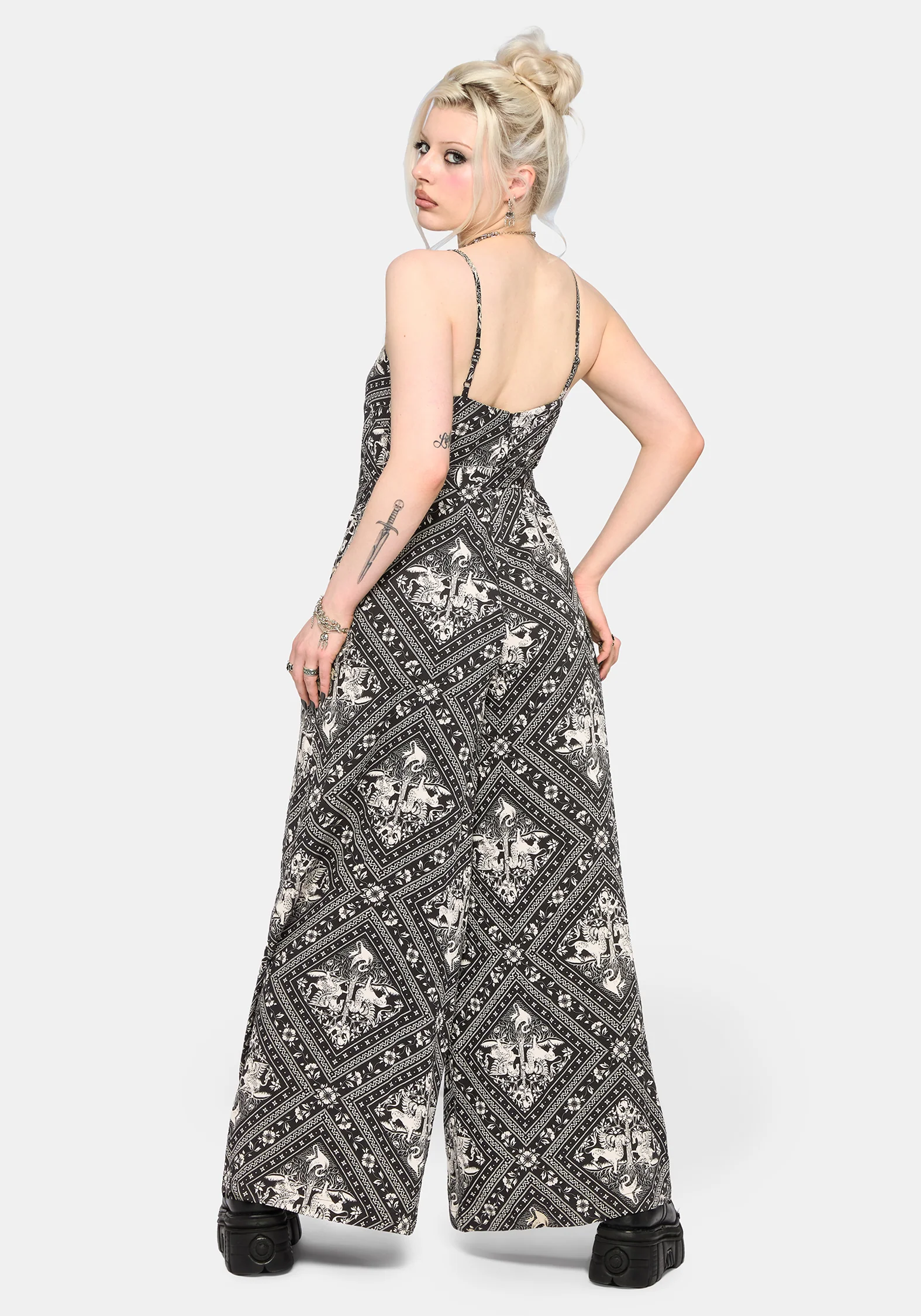 Hexweave Wide Leg Cami Jumpsuit - Image 4