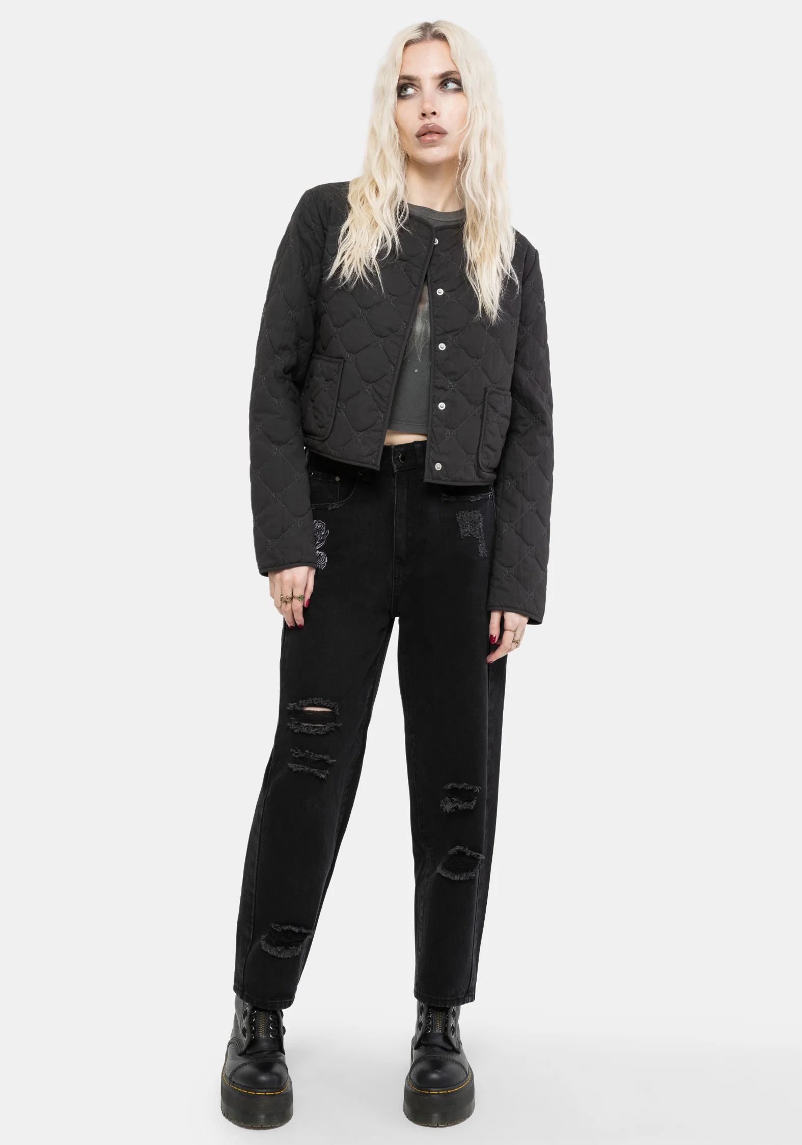Horizon Witches Knot Cotton Quilted Jacket - Image 5