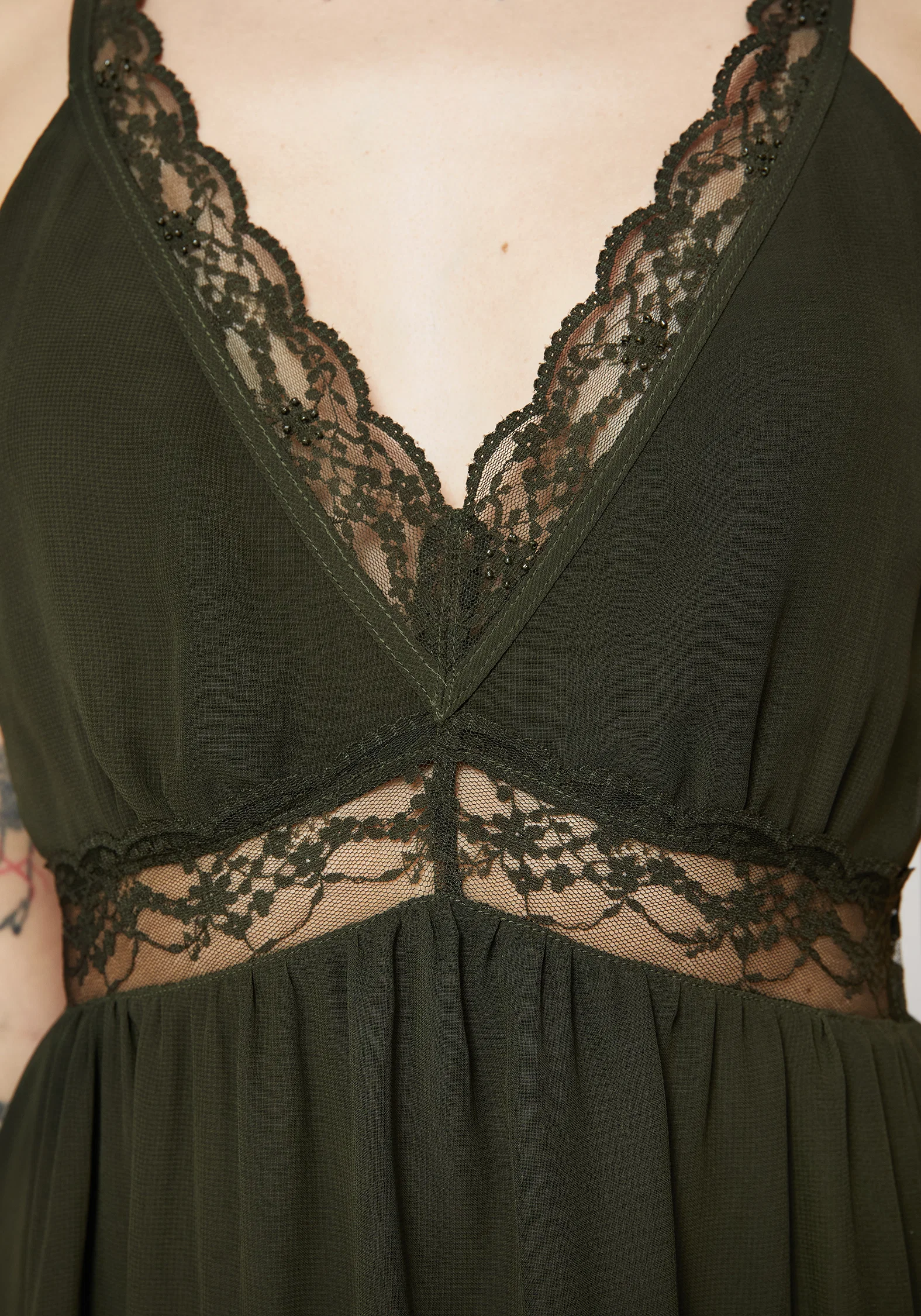 Idalia Lace Insert Cami Midi Dress - Image 2