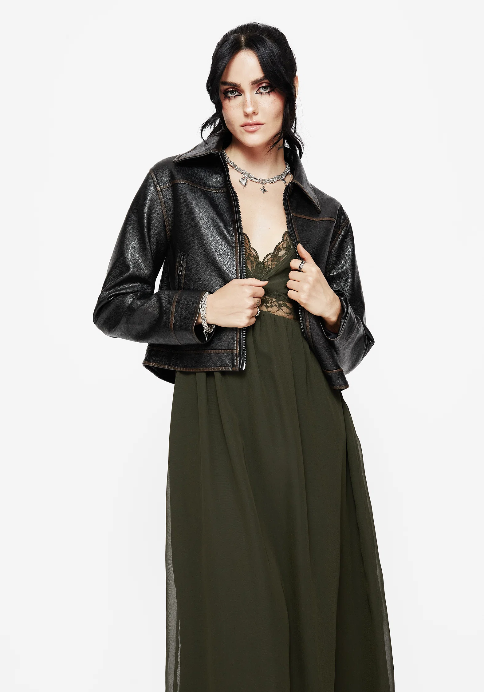 Idalia Lace Insert Cami Midi Dress - Image 7