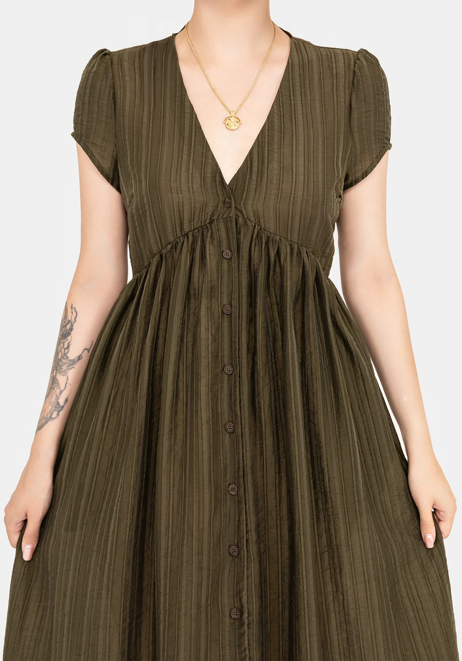 Infinity Button Up Midaxi Dress - Image 2