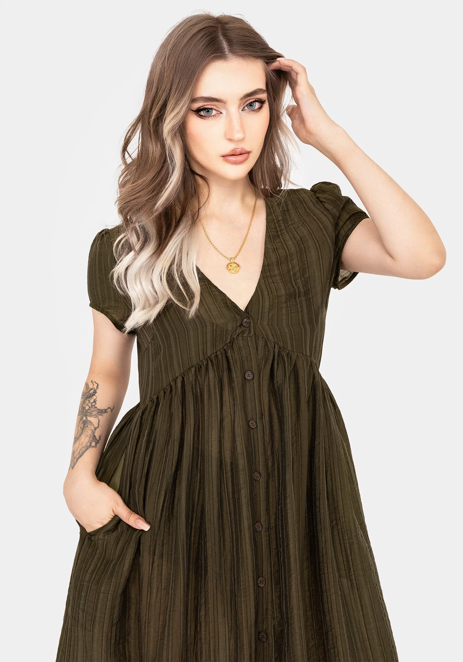 Infinity Button Up Midaxi Dress - Image 6
