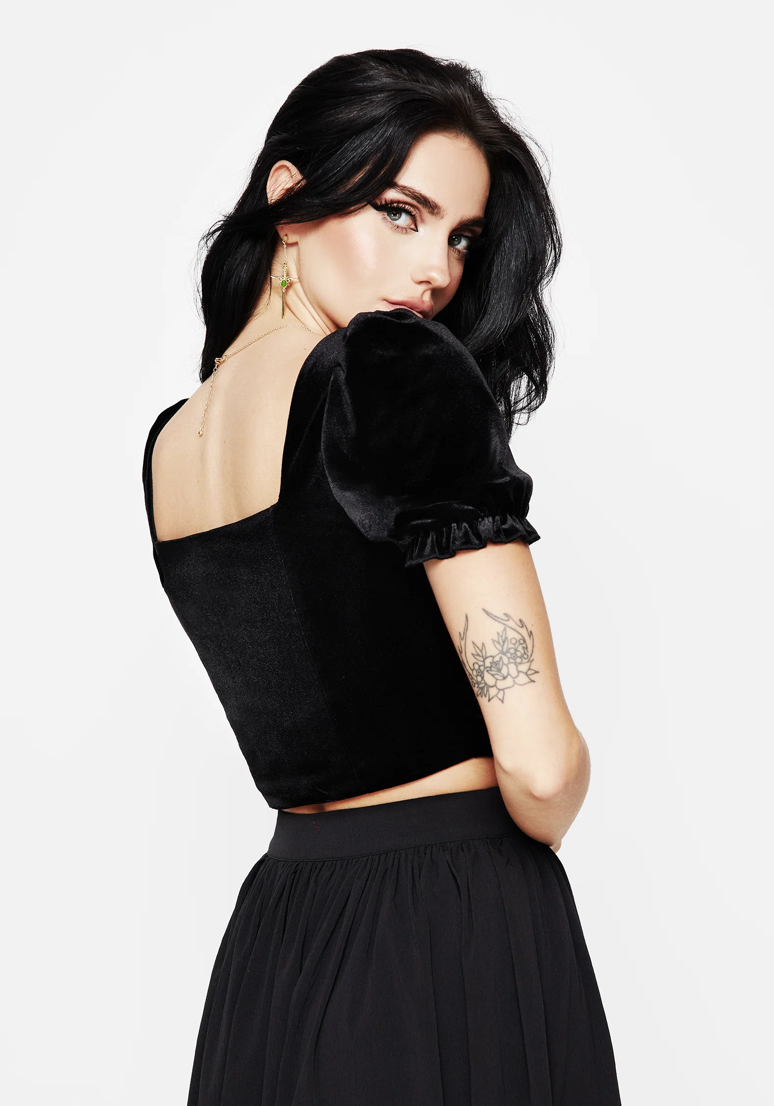 Ingrid Embroidered Applique Corset Top - Image 3