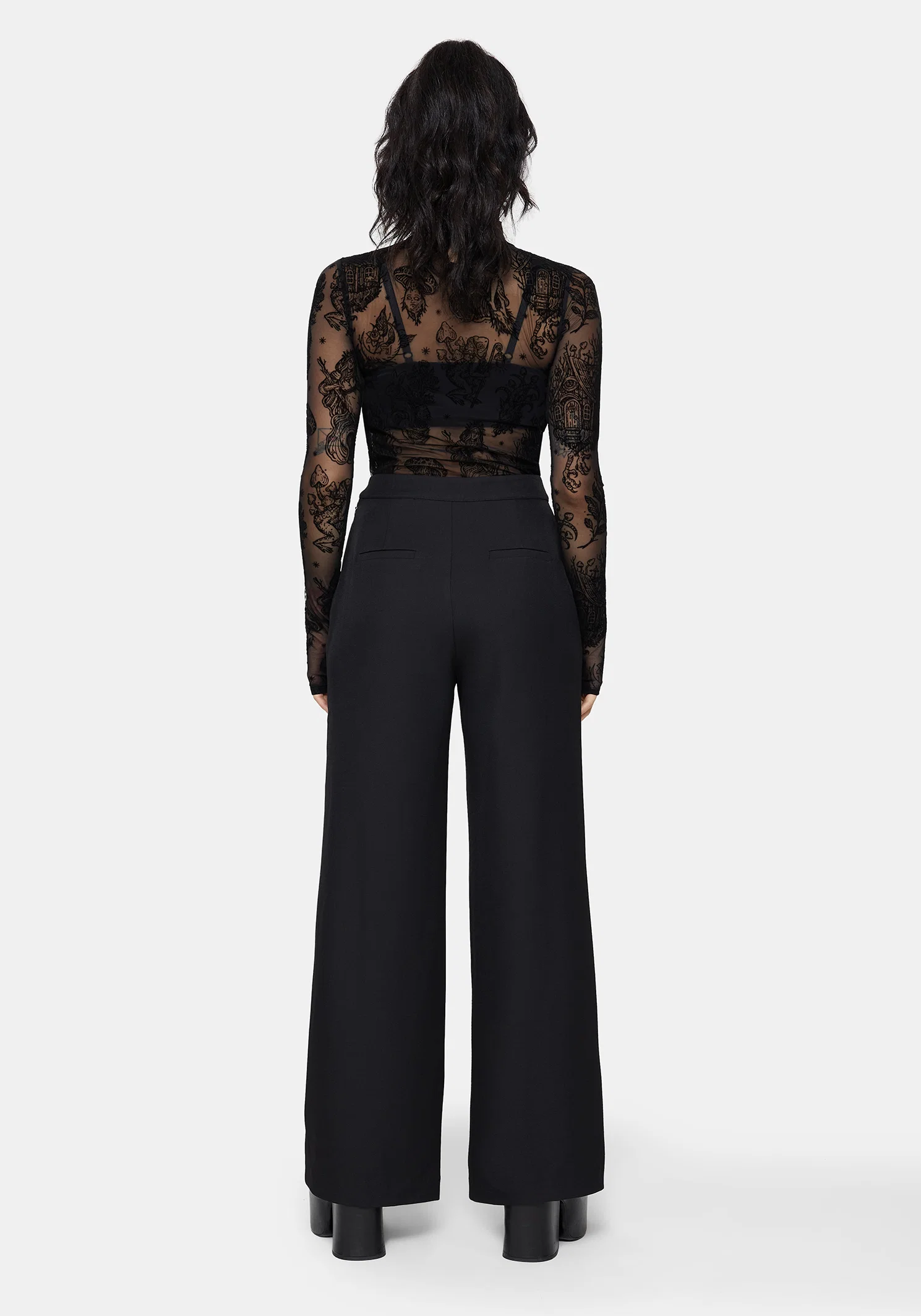 Iris Celestial Side Button Tailored Trousers - Image 3