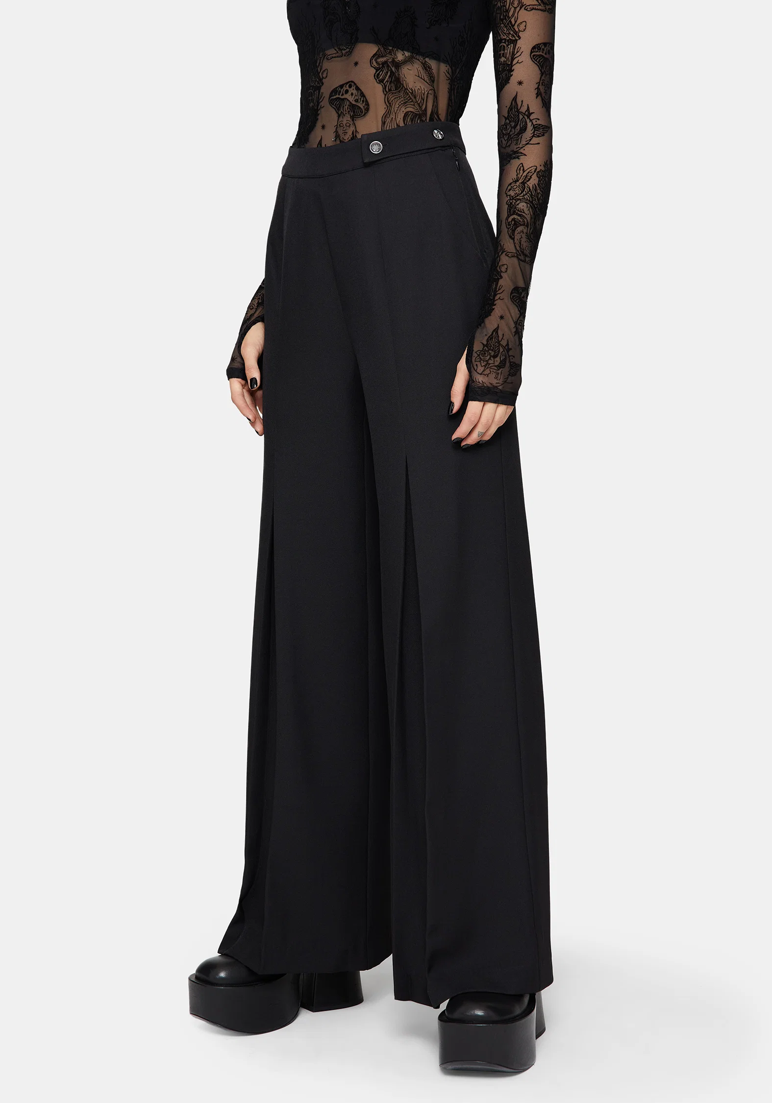 Iris Celestial Side Button Tailored Trousers - Image 4