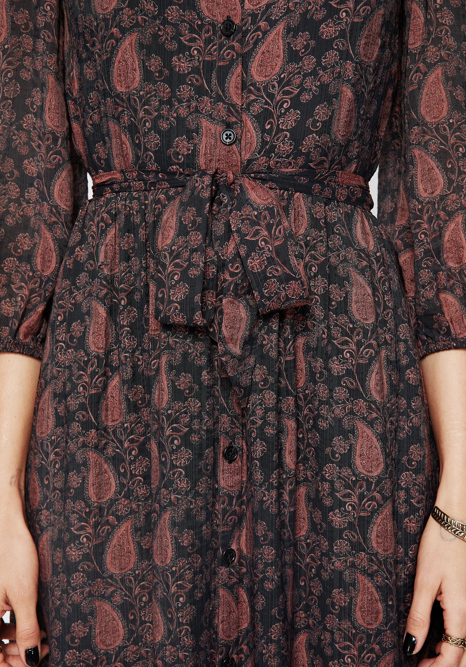 Isola Paisley Shift Midaxi Dress - Image 2