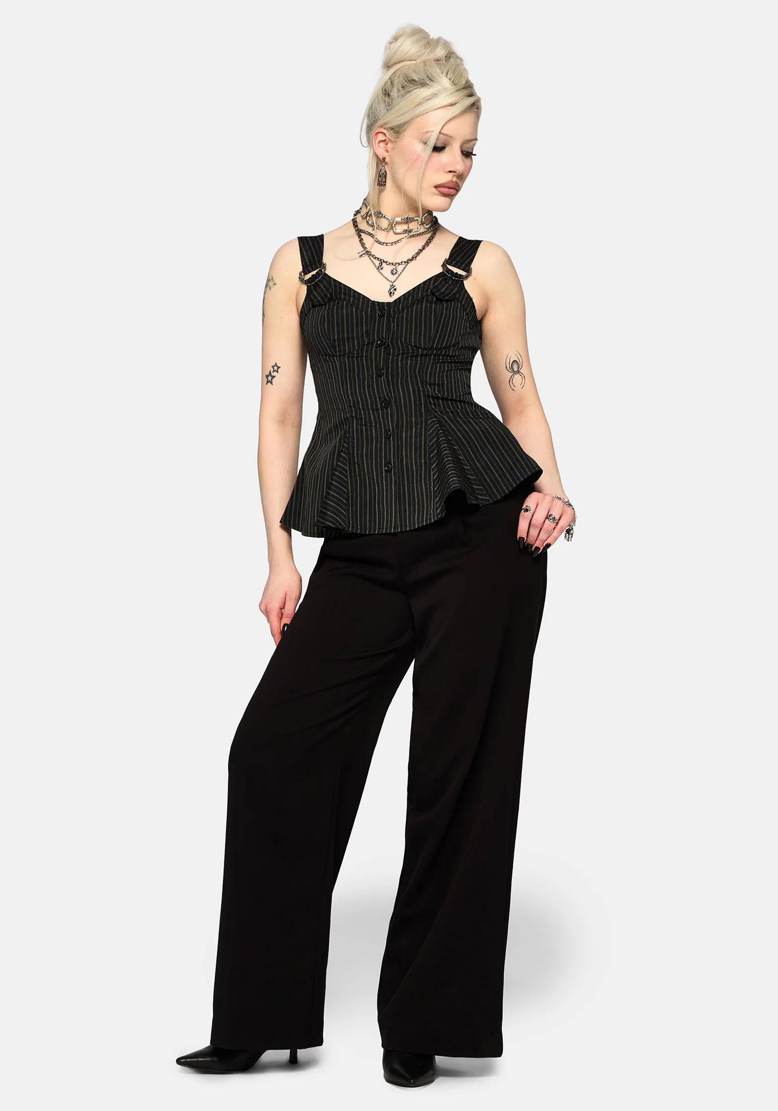 Jenna Stripe D-Ring Buckle Cami Top - Image 5