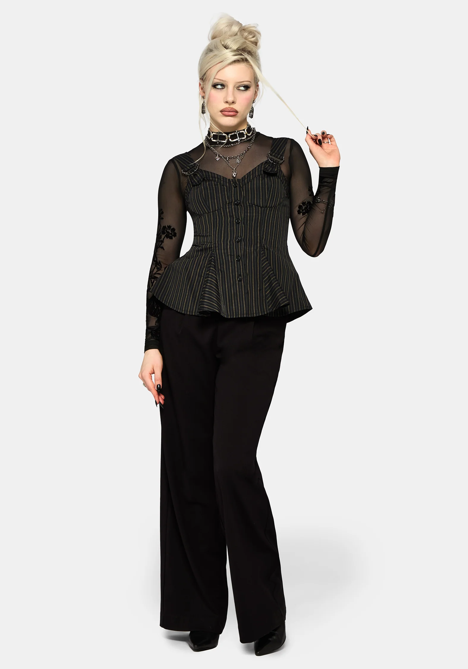 Jenna Stripe D-Ring Buckle Cami Top - Image 6