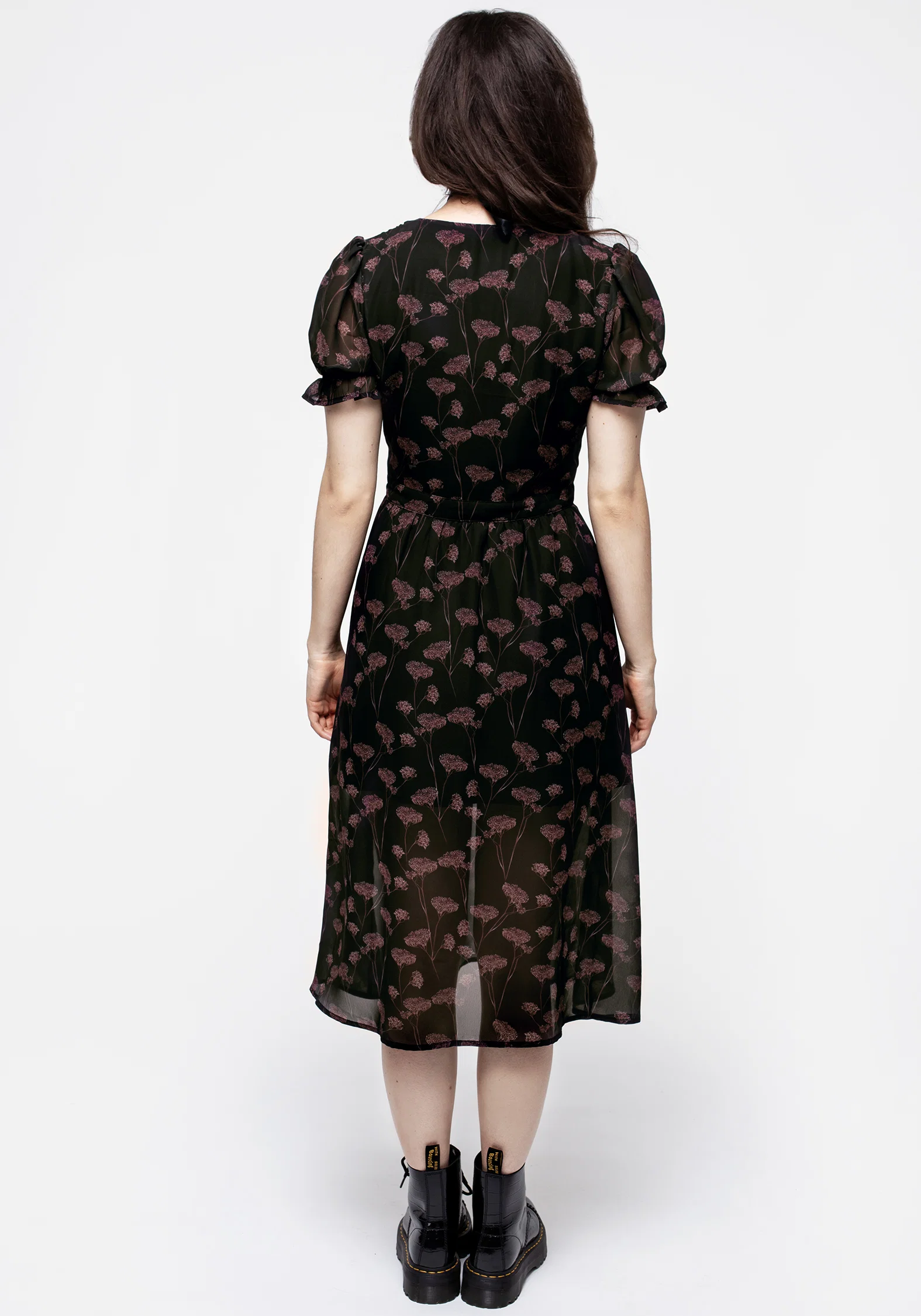 Judas V-Neck Button Midi Dress - Image 3