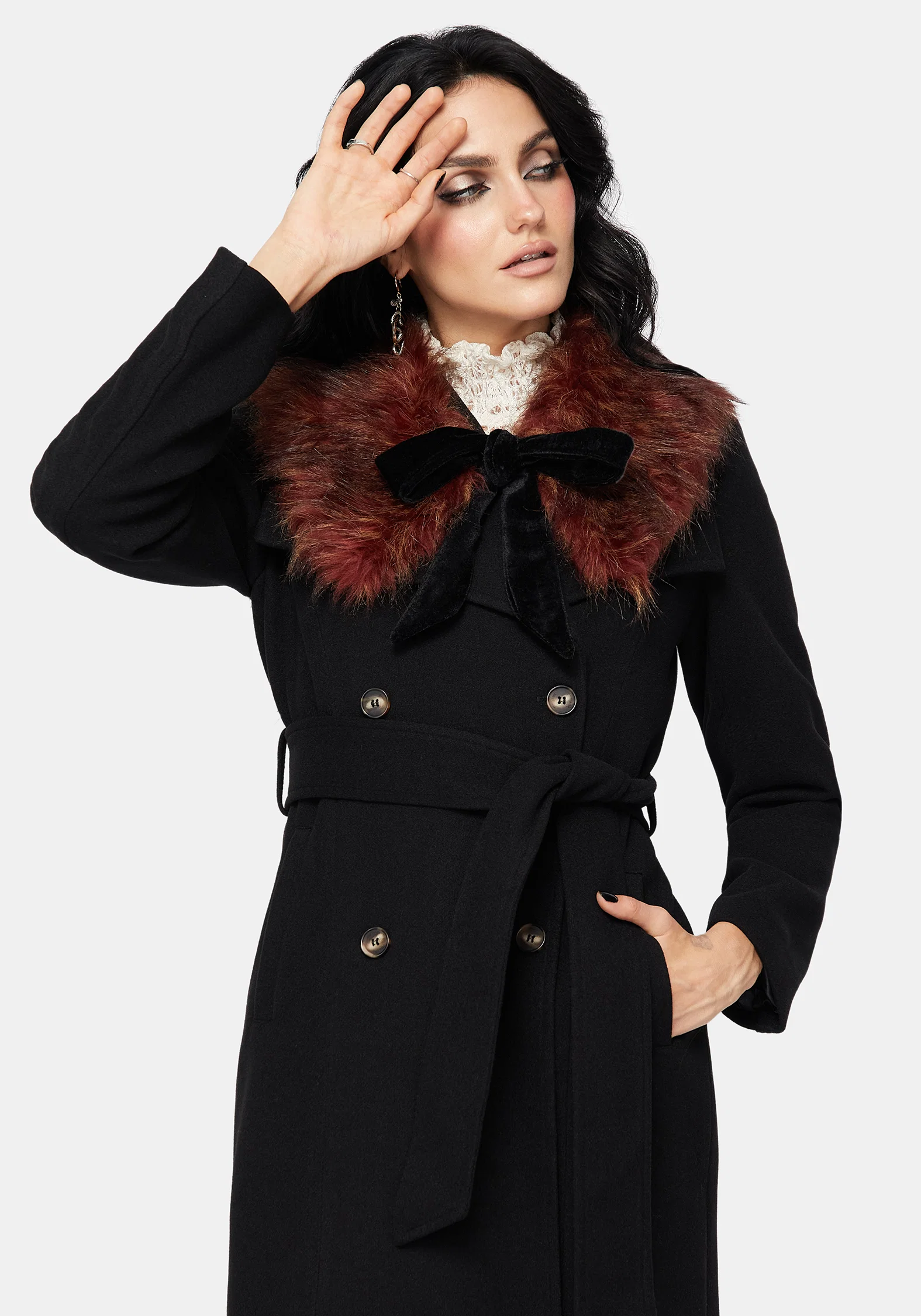 Kaia Faux Fur Collar - Image 5