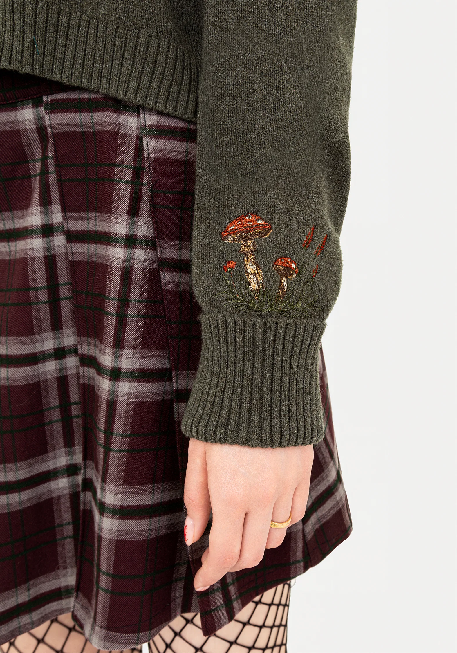 Keira Cotton Toadstool Embroidered Jumper - Image 5