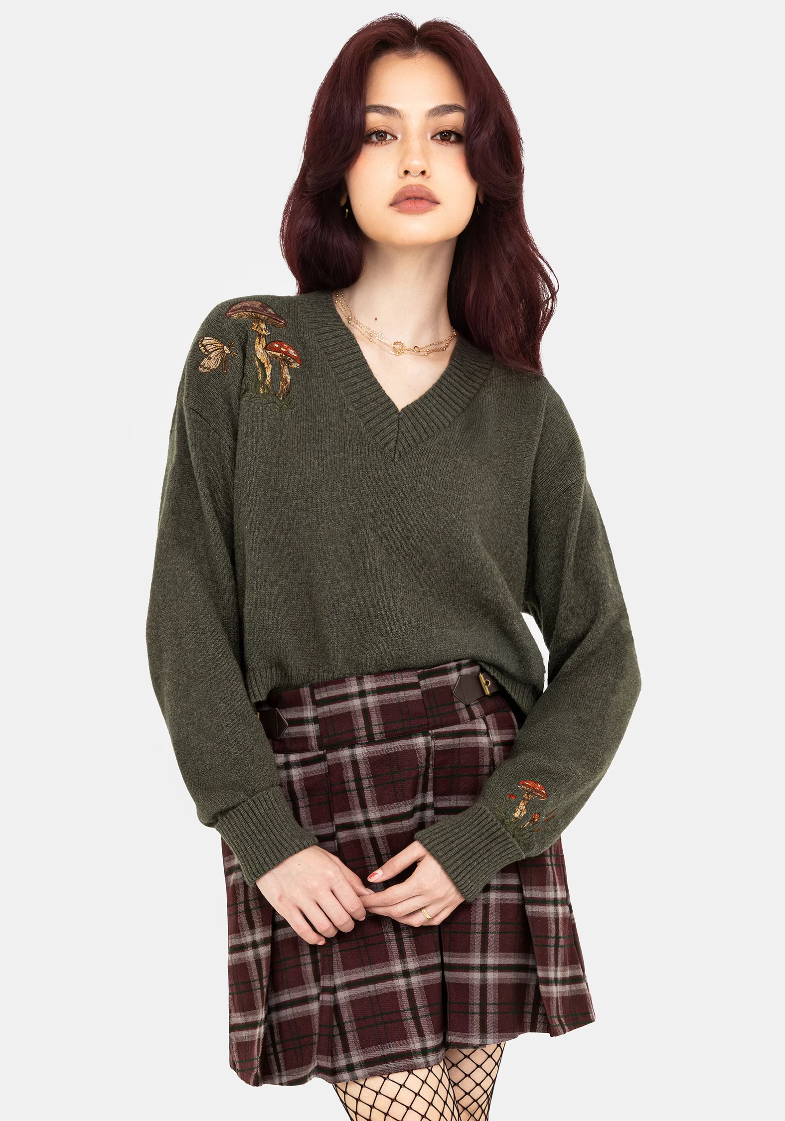 Keira Cotton Toadstool Embroidered Jumper - Image 7